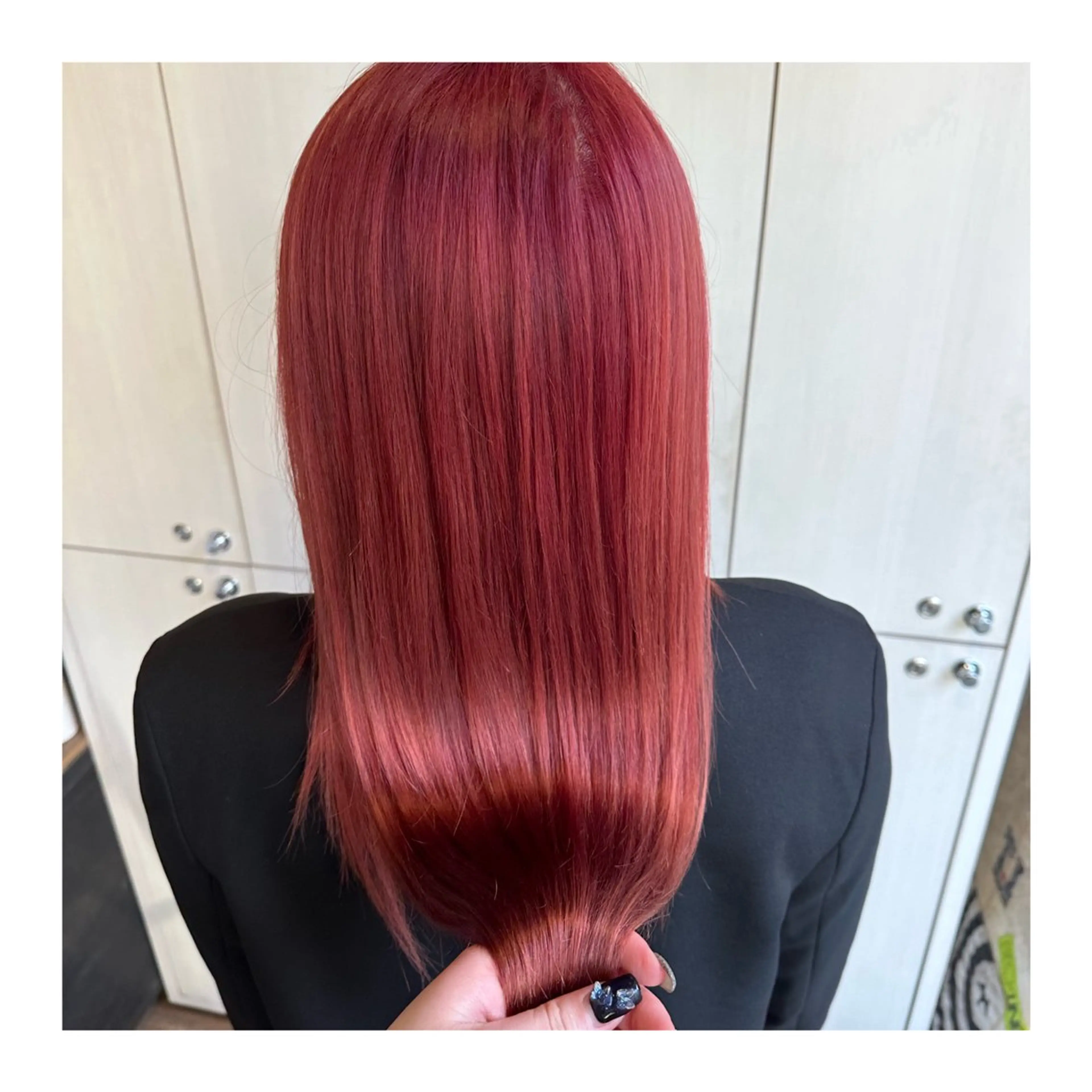 ロング カラー ヘアカラー トリートメント あべ ゆうかのヘアスタイル