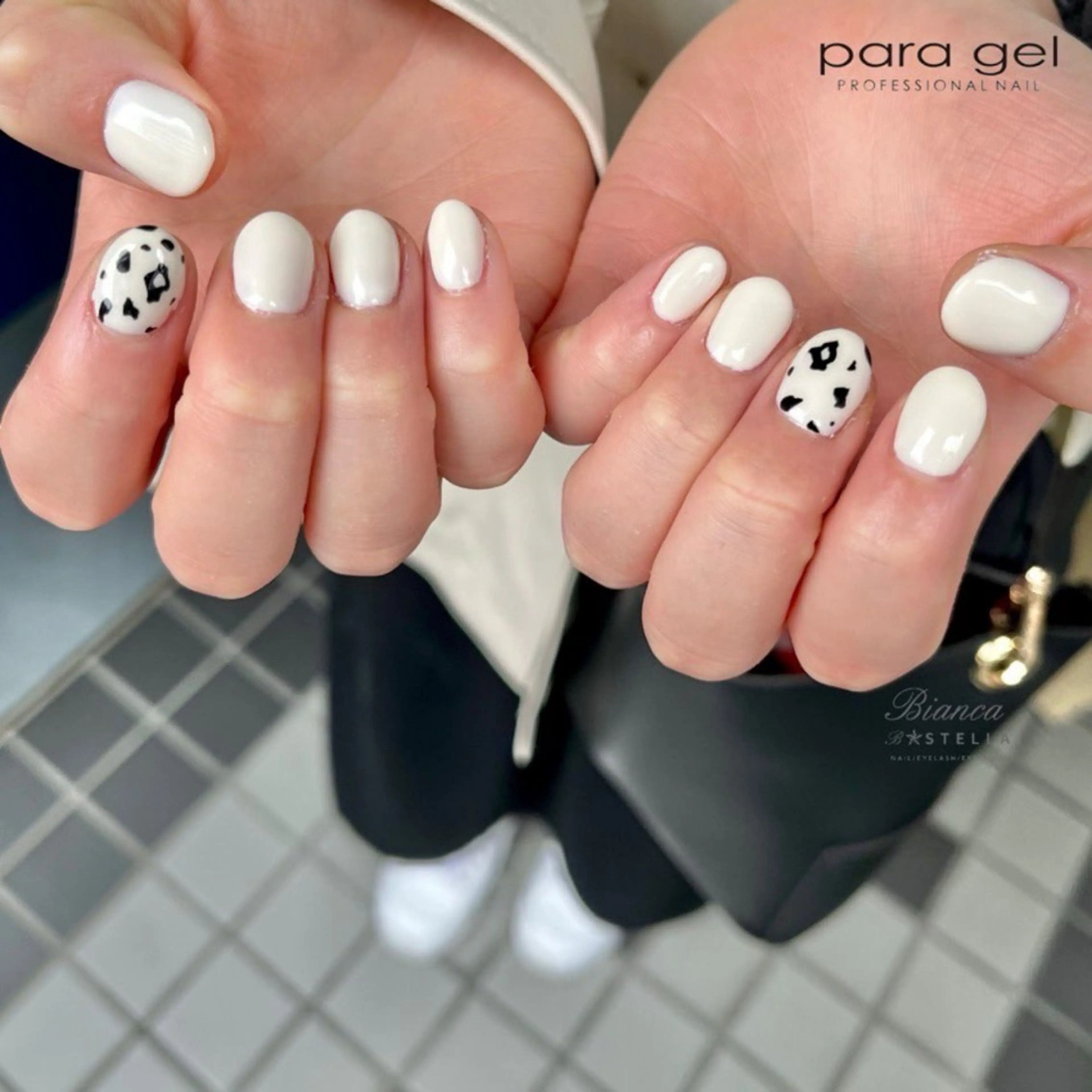 【オフあり】 ハンドネイル💅🏻🩷 ワンポイントアートコース（亀戸店） パラジェル変更可💎の写真