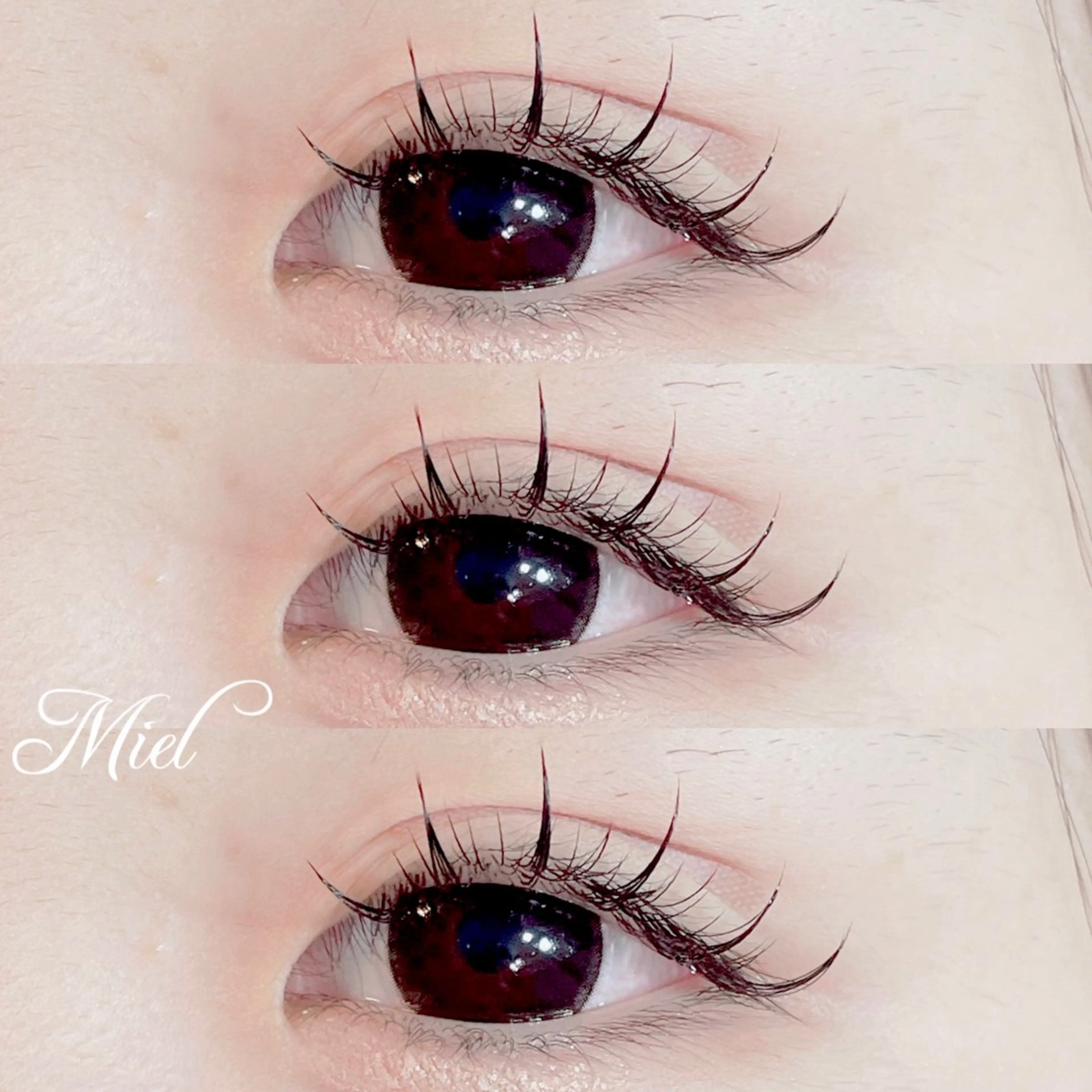 マツエク・マツパ カラーマツエク フラットラッシュ ボリュームラッシュ ワンホンマツエク Mori ✨Mystical✨のマツエク・マツパデザイン