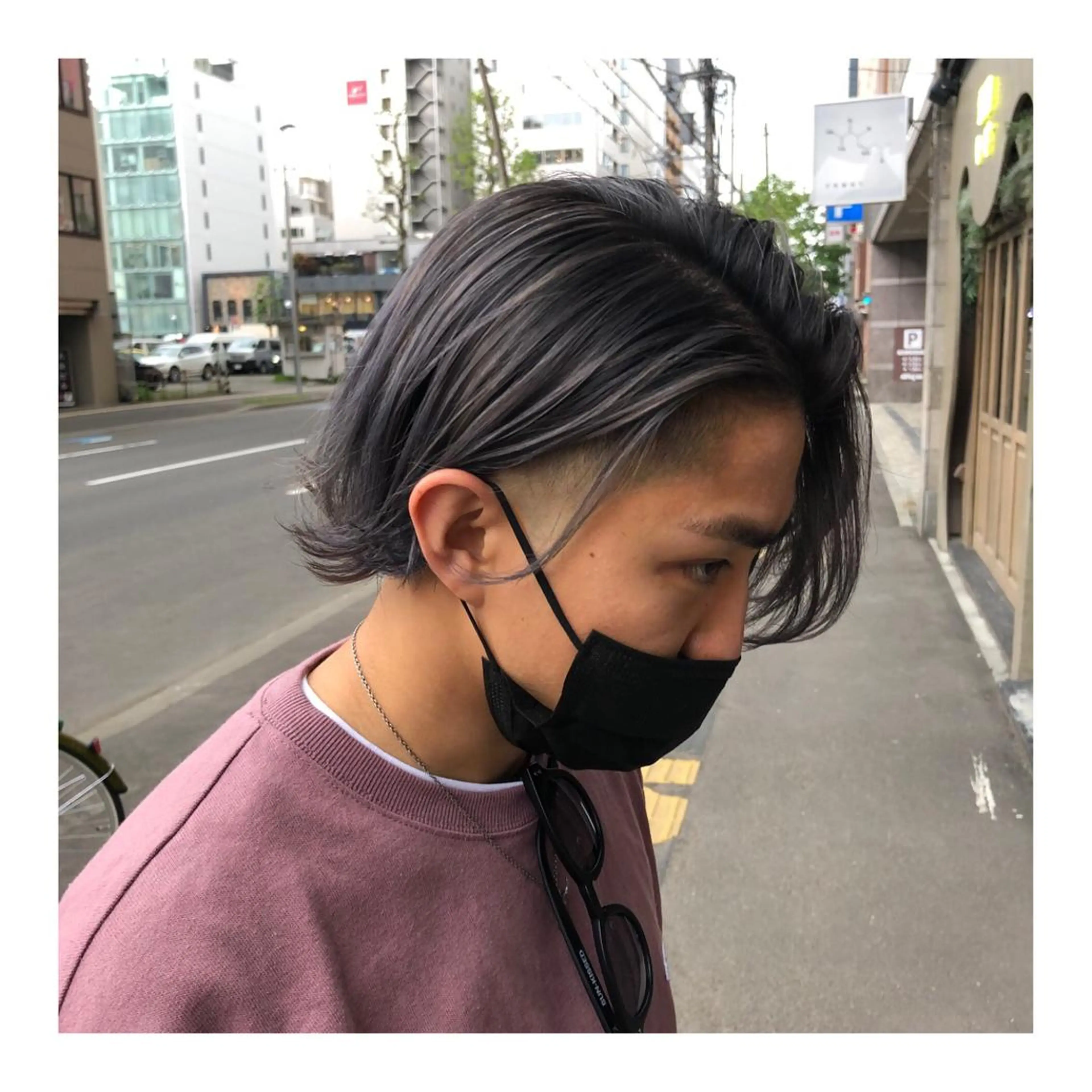 カラー メンズ メンズバレイヤージュ バレイヤージュ カット ヘアカラー トリートメント メンズパーマ 次元のヘアスタイル