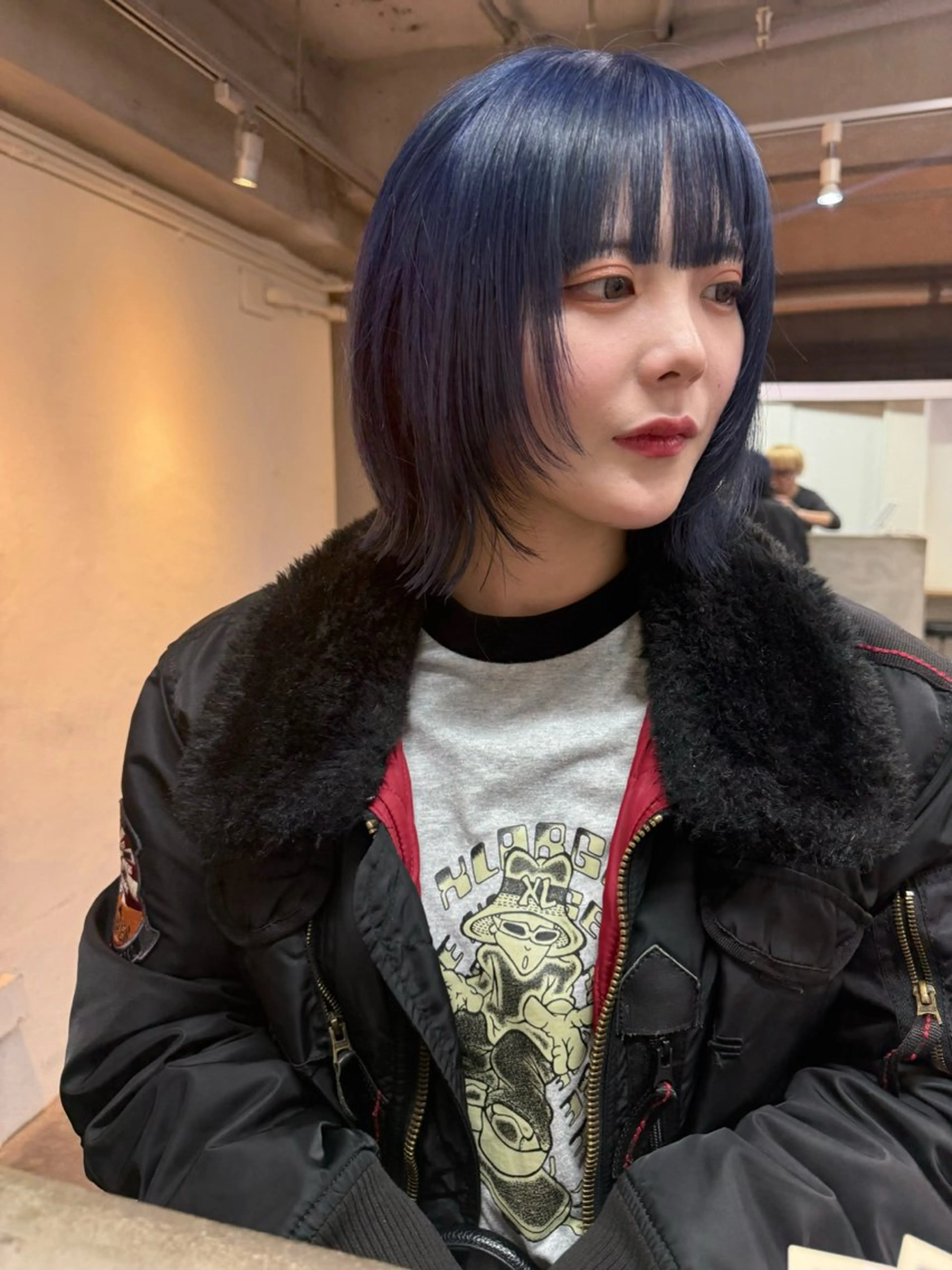 ショート カラー ブリーチ ブルーカラー ハイトーンカラー ボブ ウルフカット カット ヘアカラー トリートメント 森貴裕/ベージュ/ パーマ/オリーブのヘアスタイル