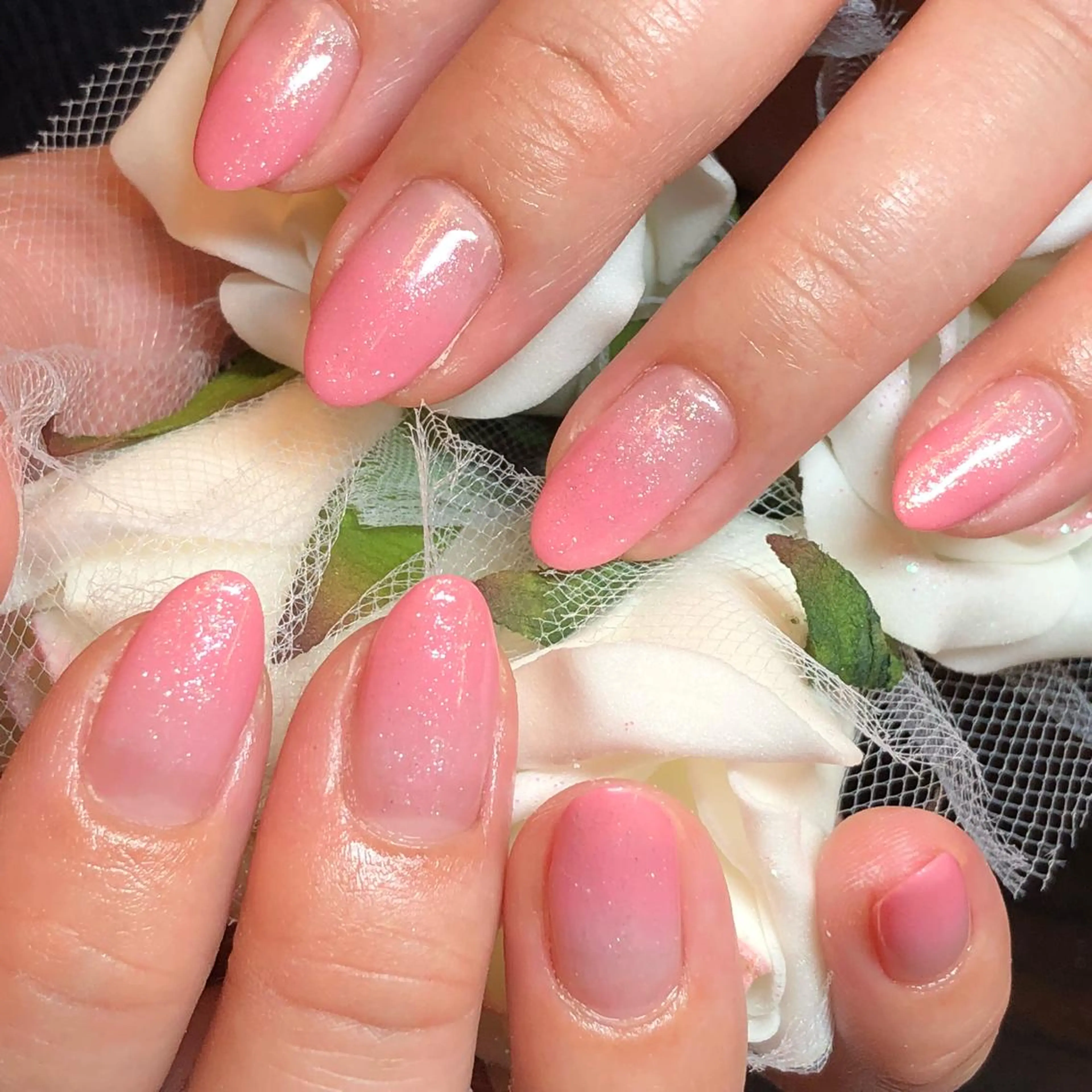 ネイル グラデーション ラメ(グリッター) 春ネイル KIREIE NAILSのネイルデザイン