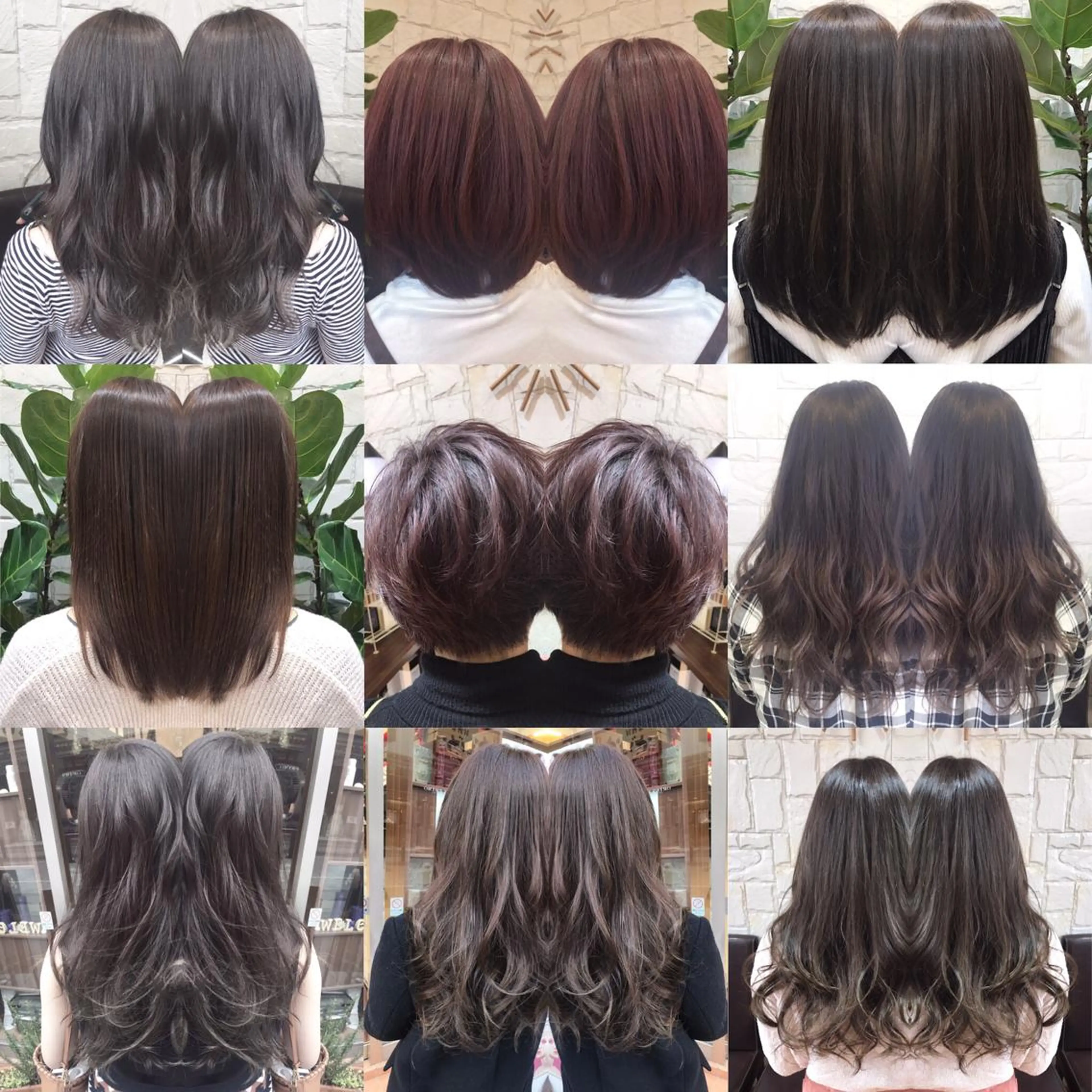 ショート ミディアム セミロング ロング カラー 髪質改善 艶髪🔵ﾌｾﾅｵﾔのヘアスタイル