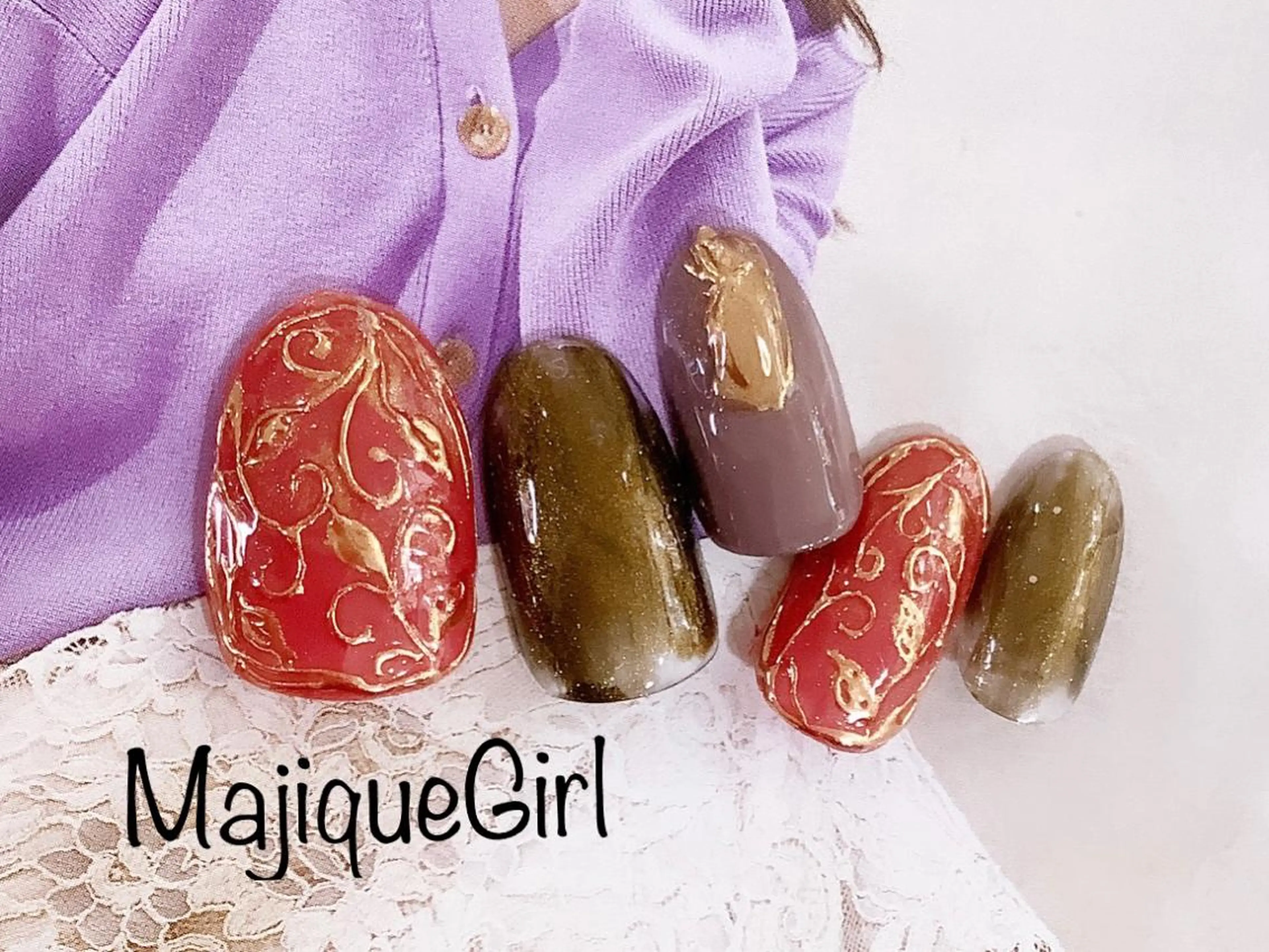 ネイル ミラーネイル 🌸Nail&Eye KAKU🌸のネイルデザイン