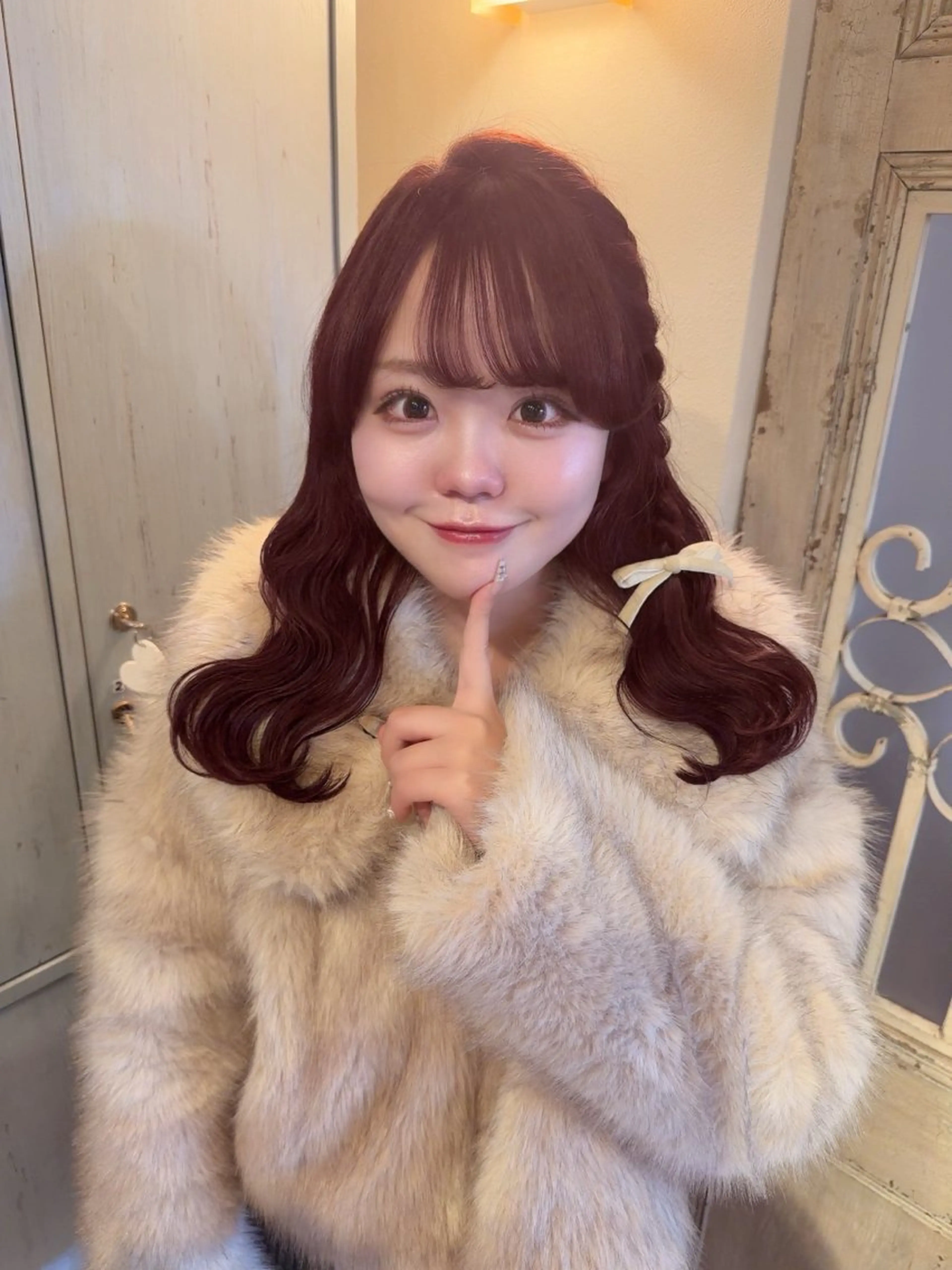 ロング ヘアアレンジ ヘアセット 🩰ピンクベージュ 💞midori💞のヘアスタイル