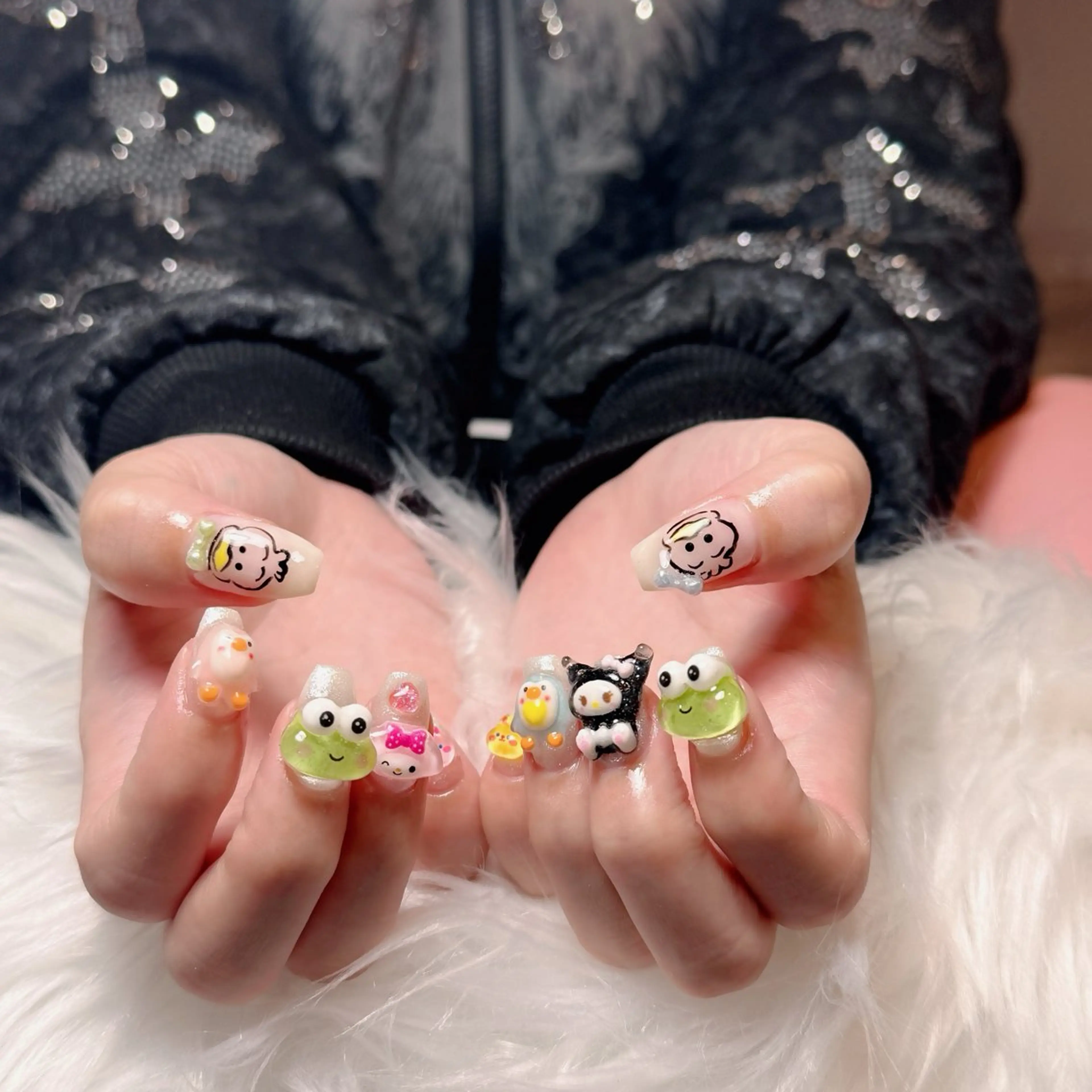 ネイル チークネイル フレンチネイル グラデーション 韓国ネイル マグネットネイル Hana nail所属・Hana Nailのネイルデザイン