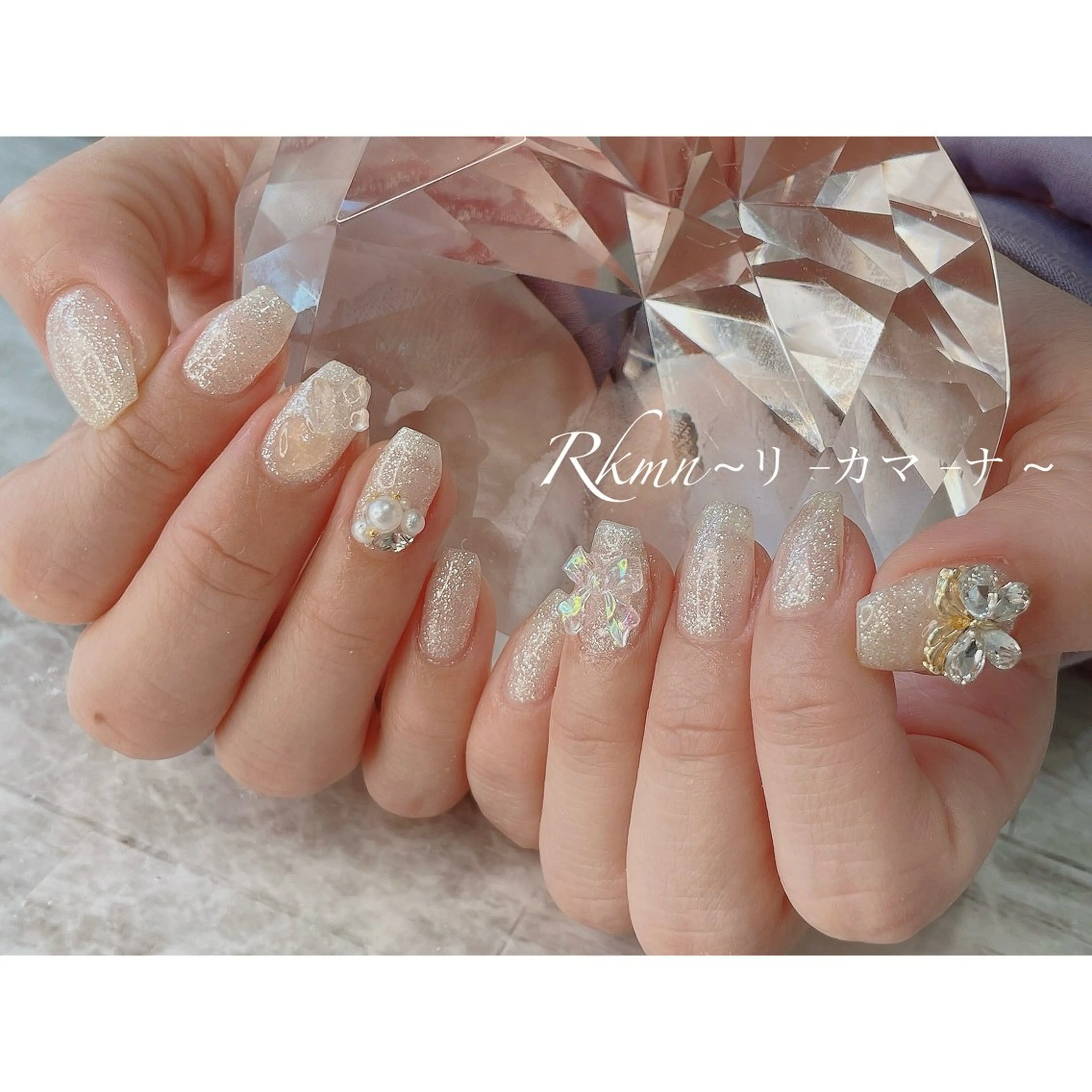 ネイル アートネイル ワンカラーネイル ピンク 春ネイル ハンドネイル フットネイル ハンドケア Rkmn ~リ-カマ-ナ~のネイルデザイン