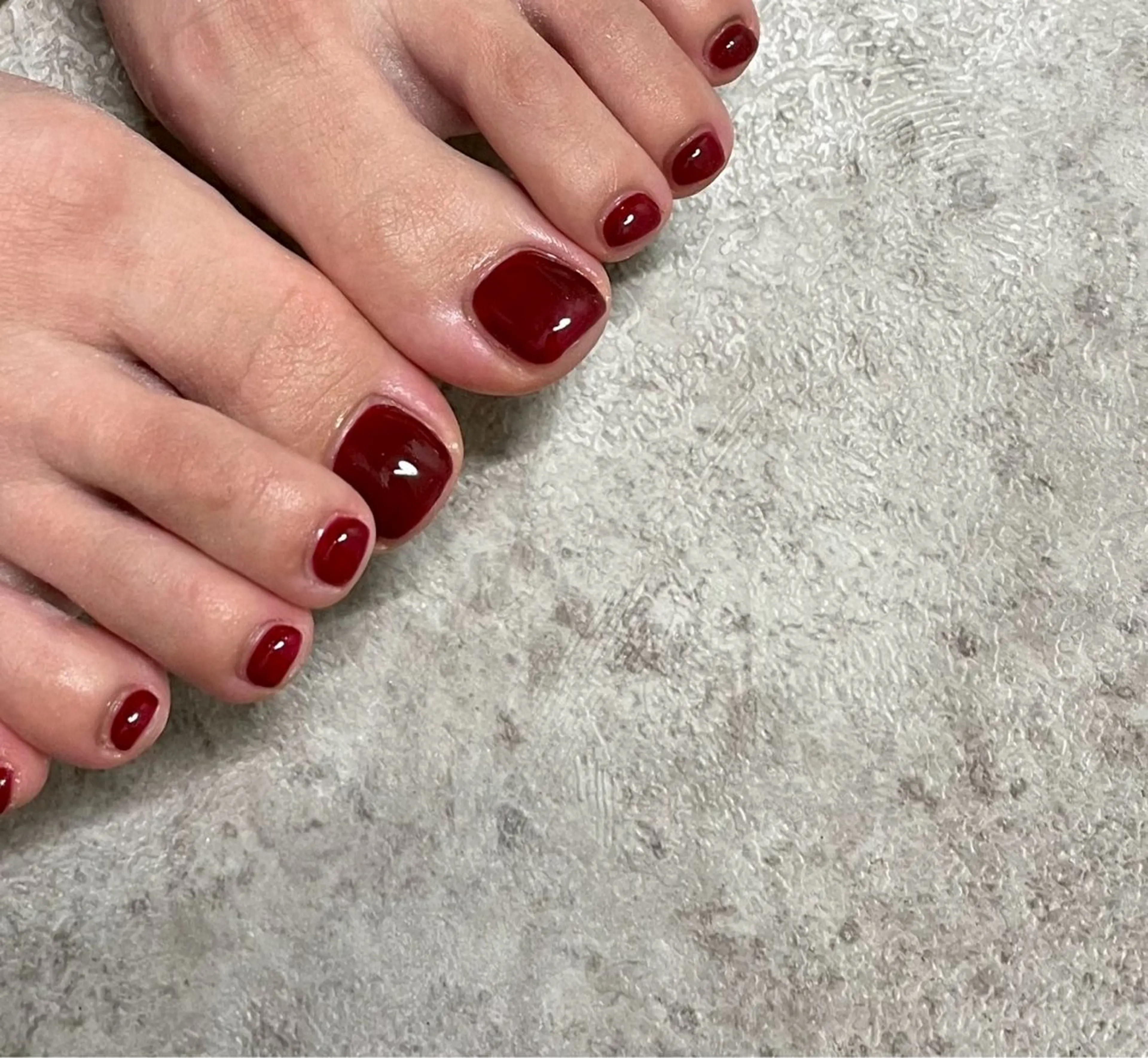 オフケア込💅🏻フット⭐︎ワンカラーorラメグラデーション✨の写真
