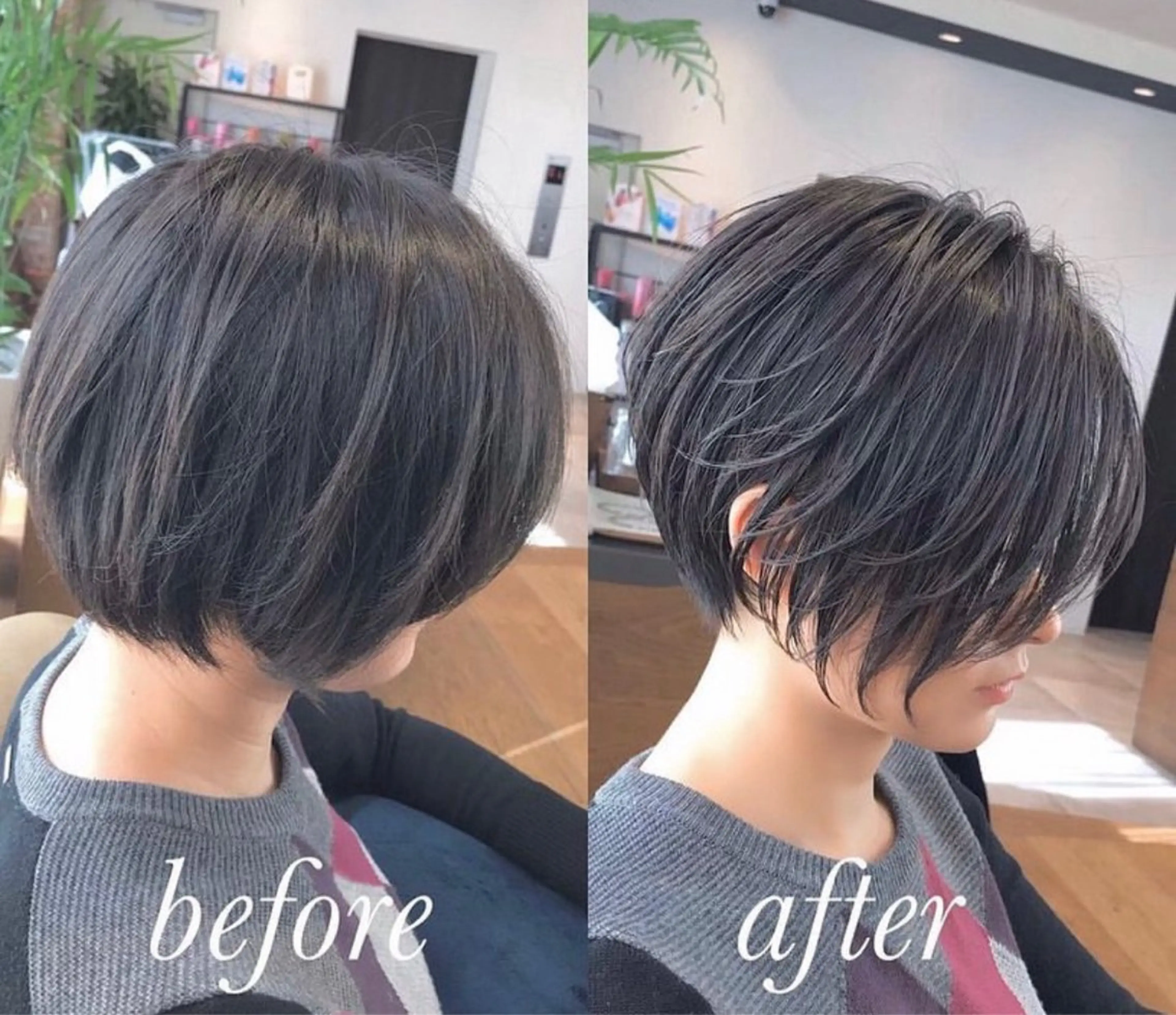 ショート 無料カットモデル /小顔ショート/荒砂のヘアスタイル