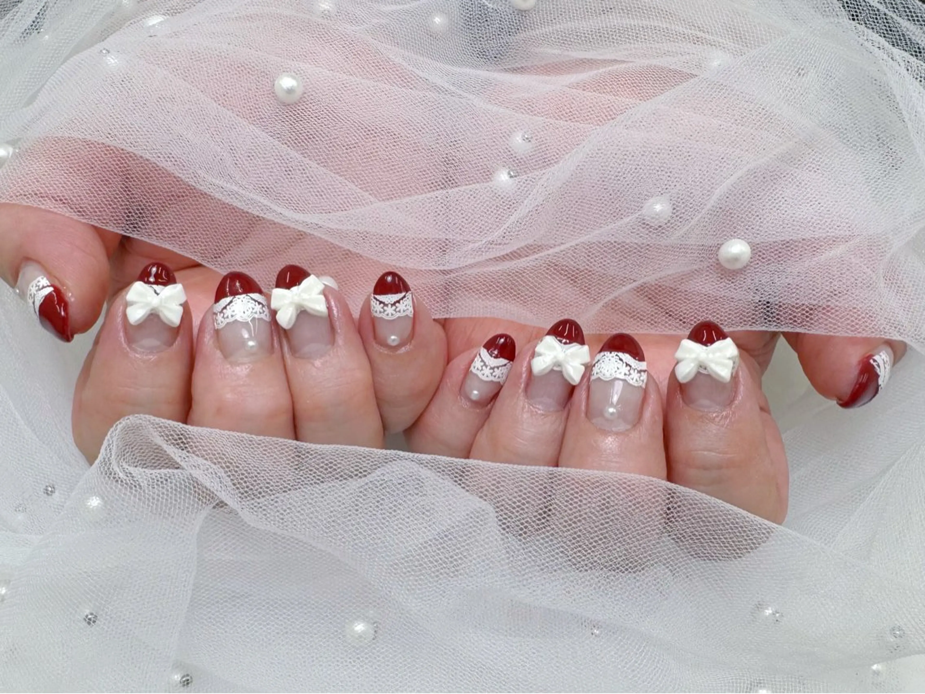 ネイル 冬ネイル クリスマス ハンドネイル garden Nail Salonのネイルデザイン