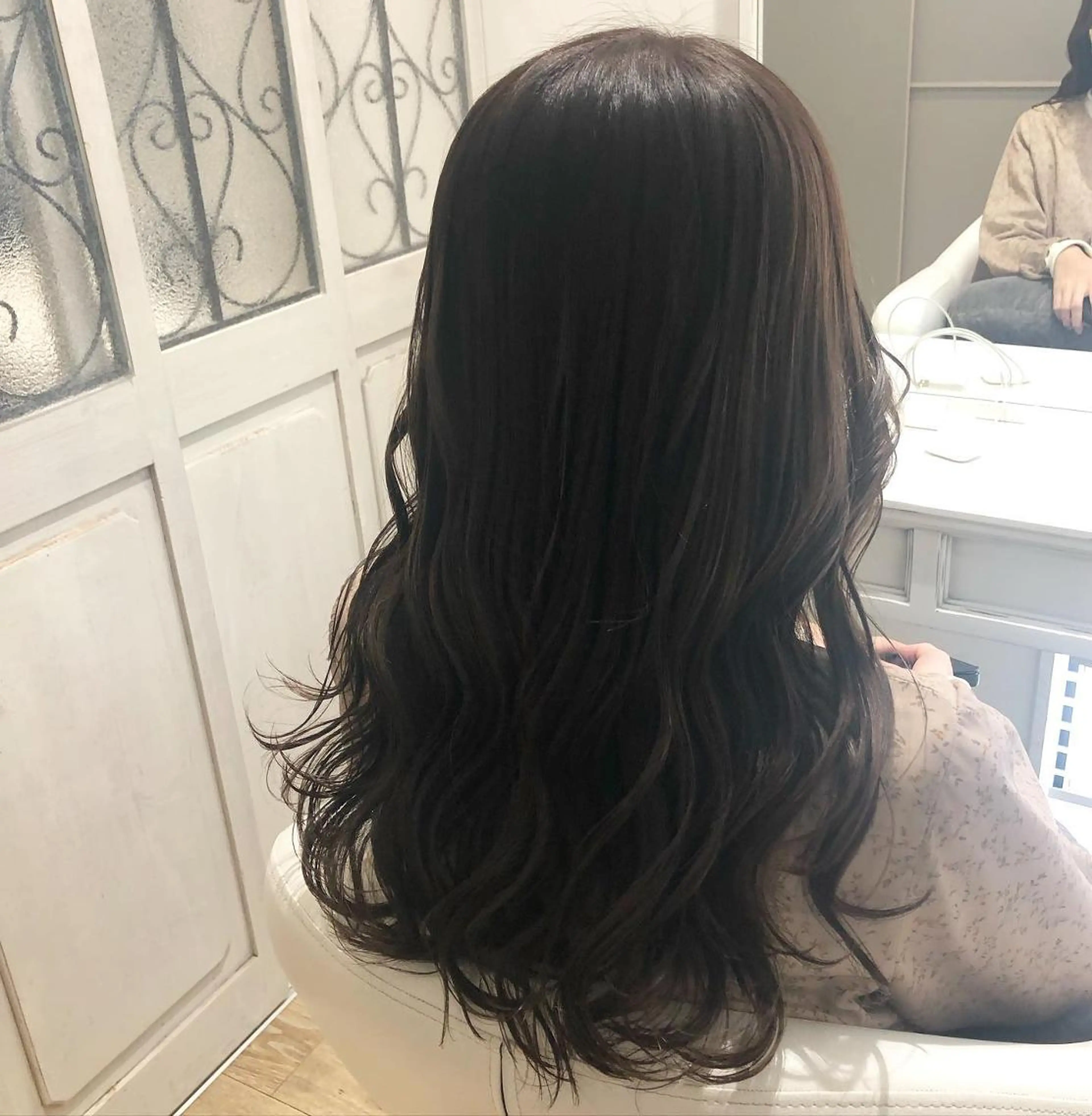 セミロング カラー ヘアアレンジ ラベンダーカラー ✨🌿大人可愛い愛さ れhair🌿✨松本のヘアスタイル