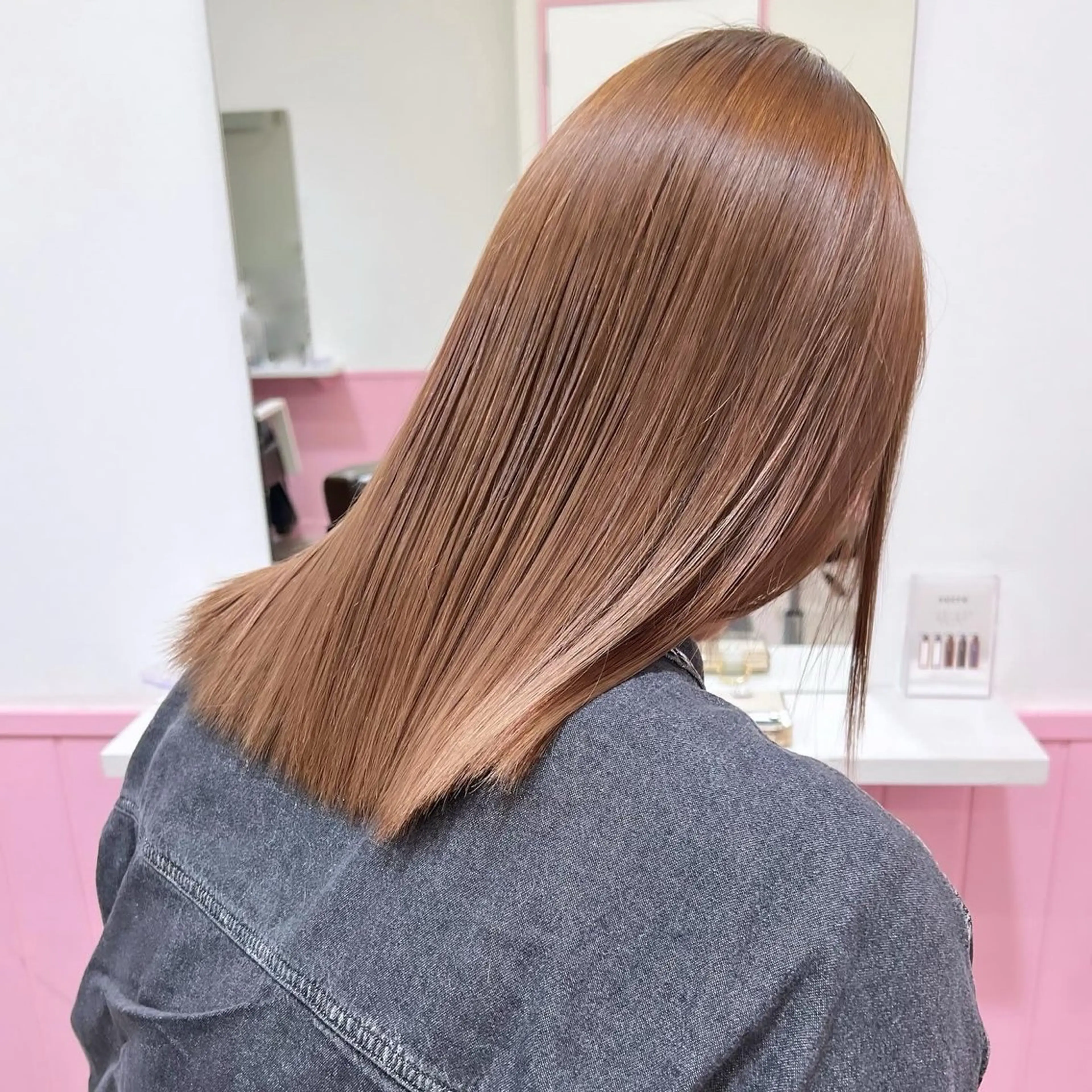 ミディアム カラー ヘアカラー トリートメント 🎀ダブルカラー/ ピンク×ガーリー🎀のヘアスタイル