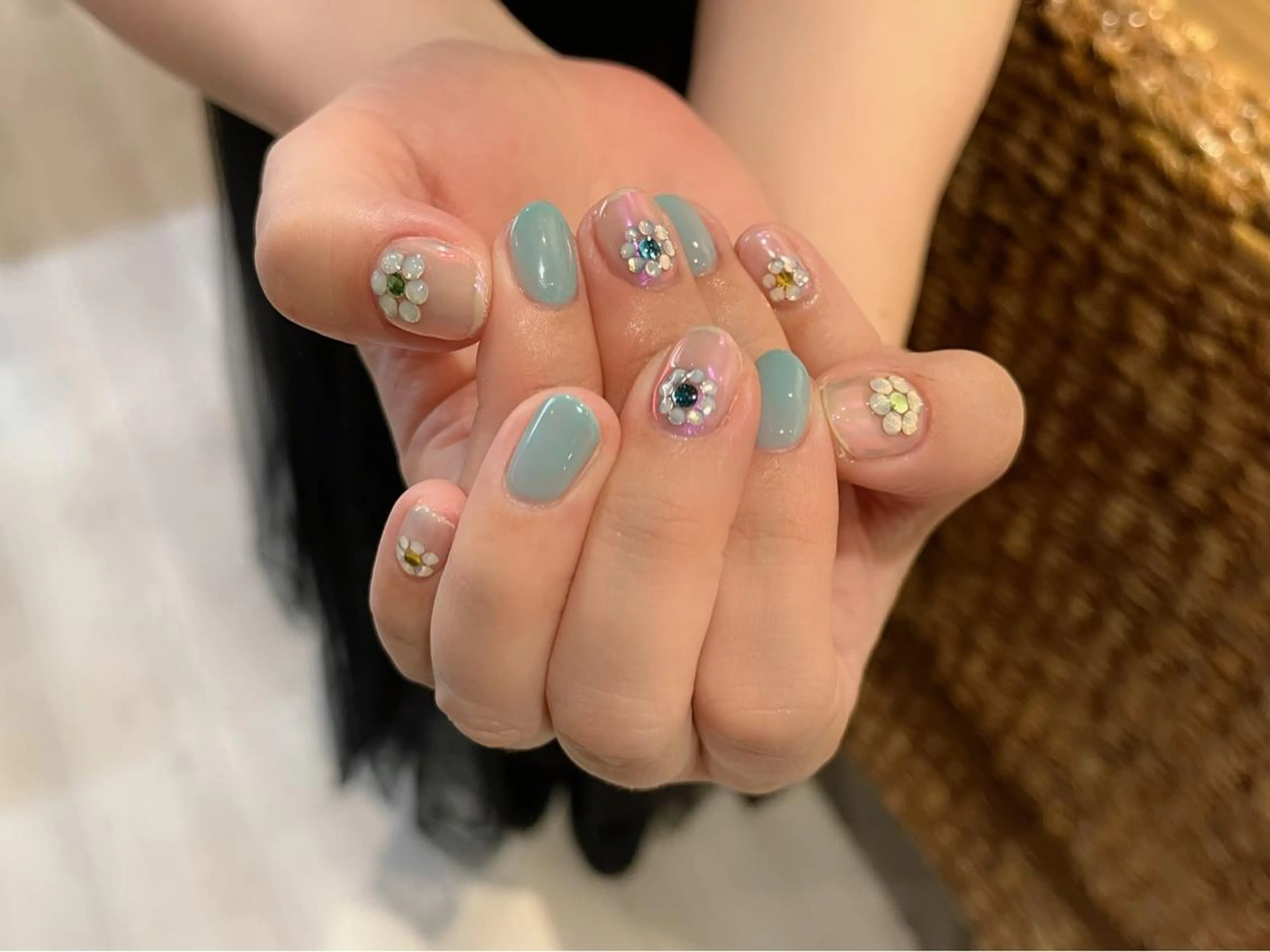 ネイル ハンドネイル Protea ❁⃘*.ﾟ清家 美穂のネイルデザイン