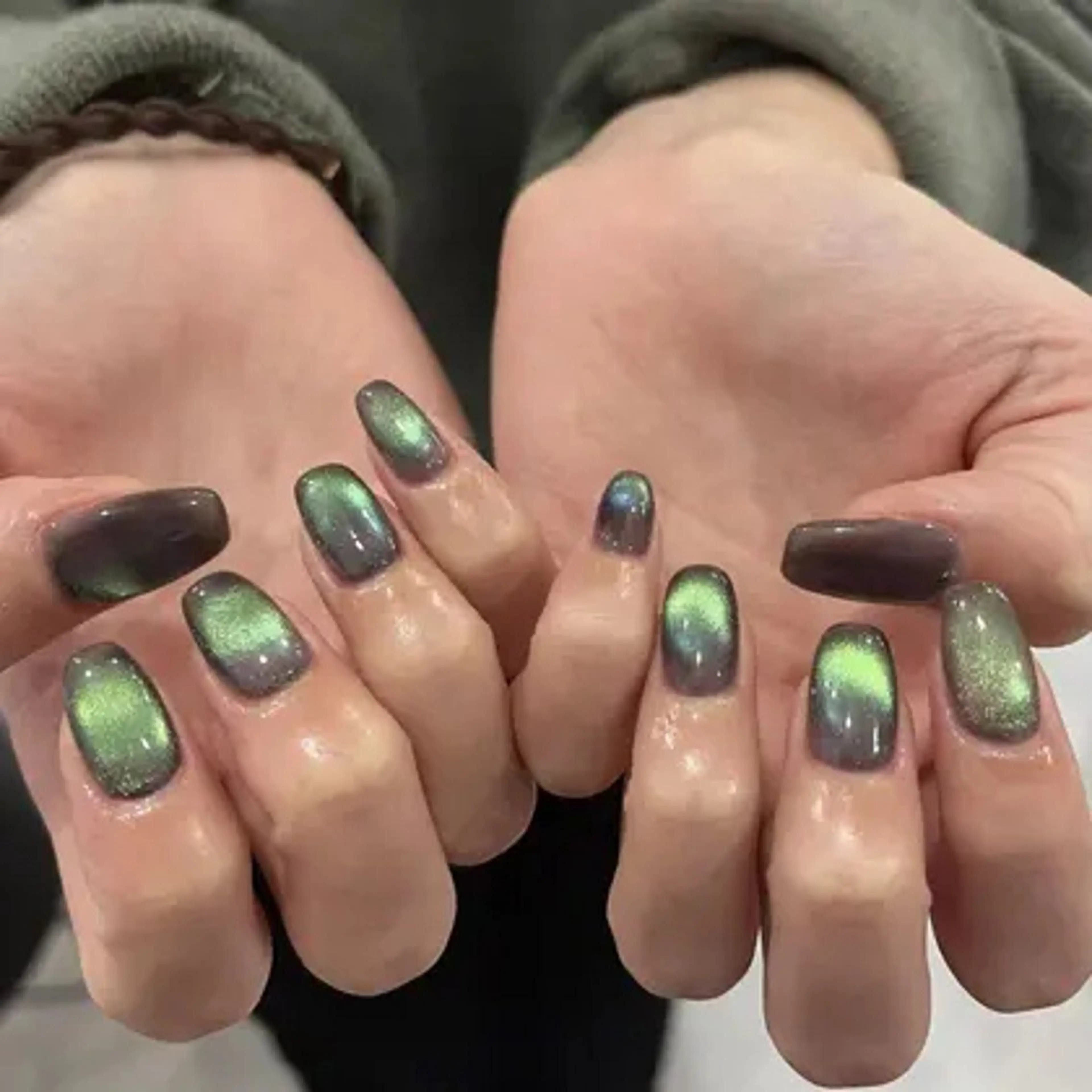 ネイル マグネットネイル マグネットワンカラー ワンカラーネイル HYODO Yのネイルデザイン