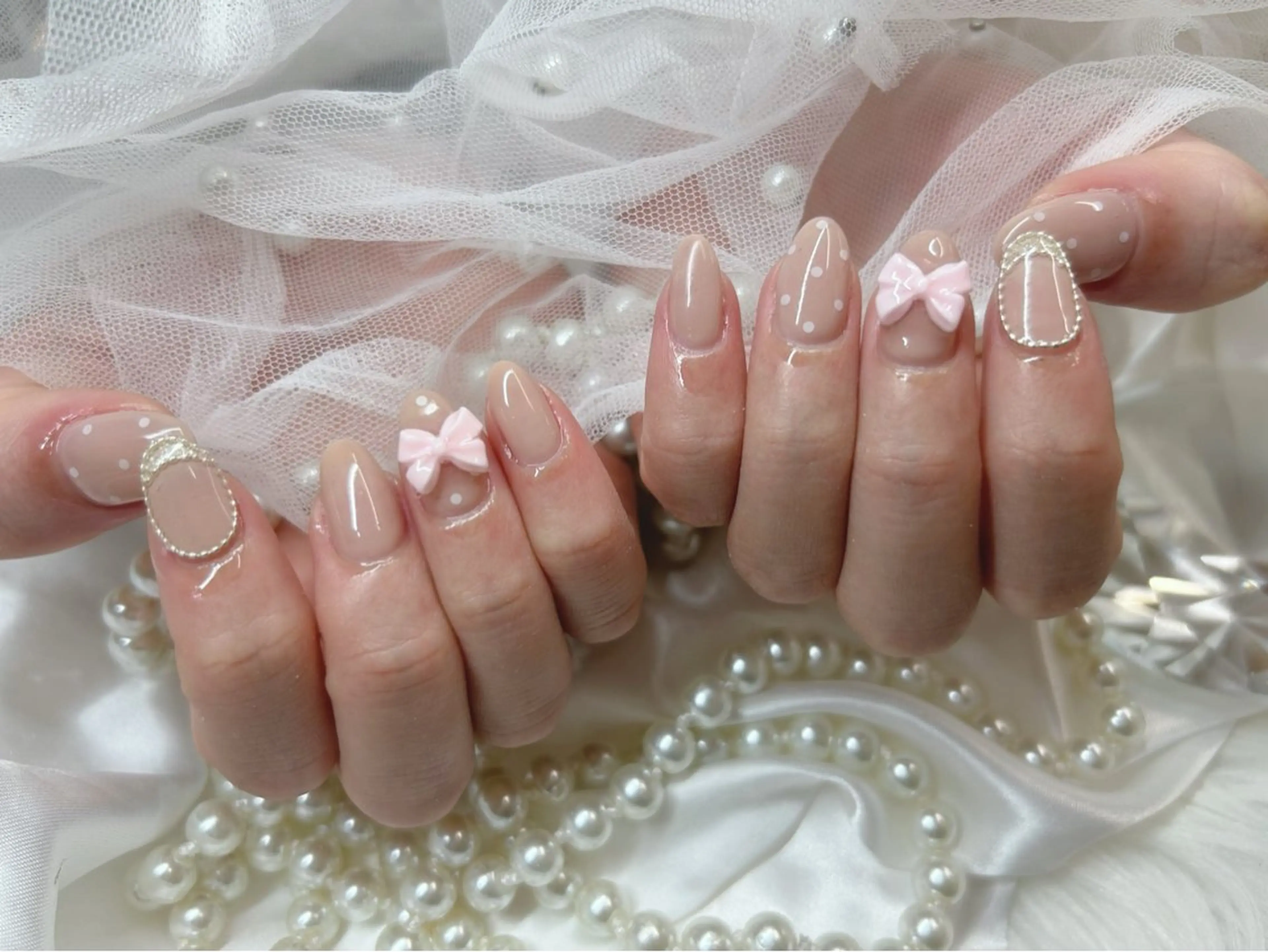 ミディアム ハンドネイル Nailsalon Angeのネイルデザイン