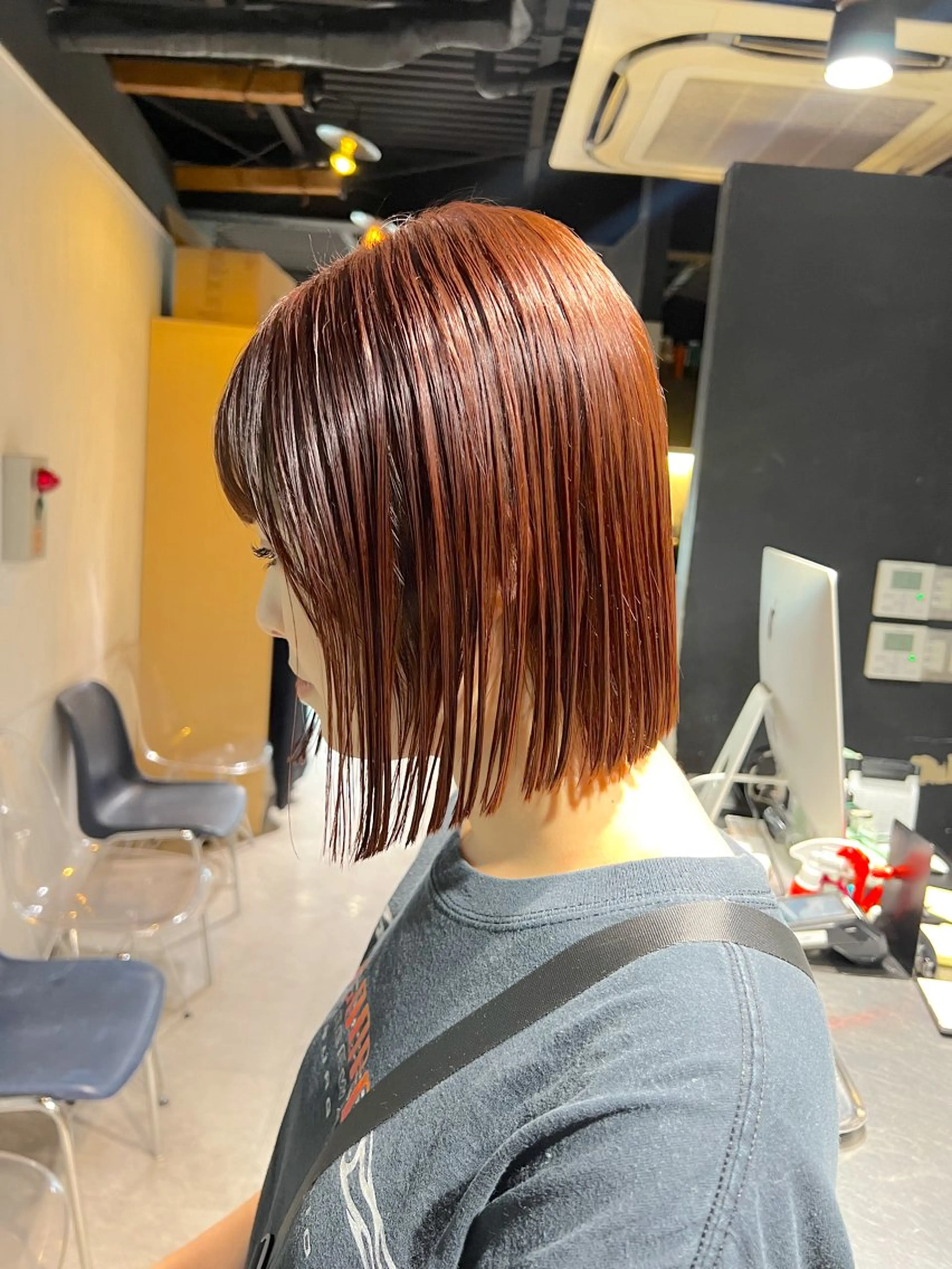 ショート ヘアカラー トリートメント NANAMI🩵 大人可愛い韓国ヘアのヘアスタイル