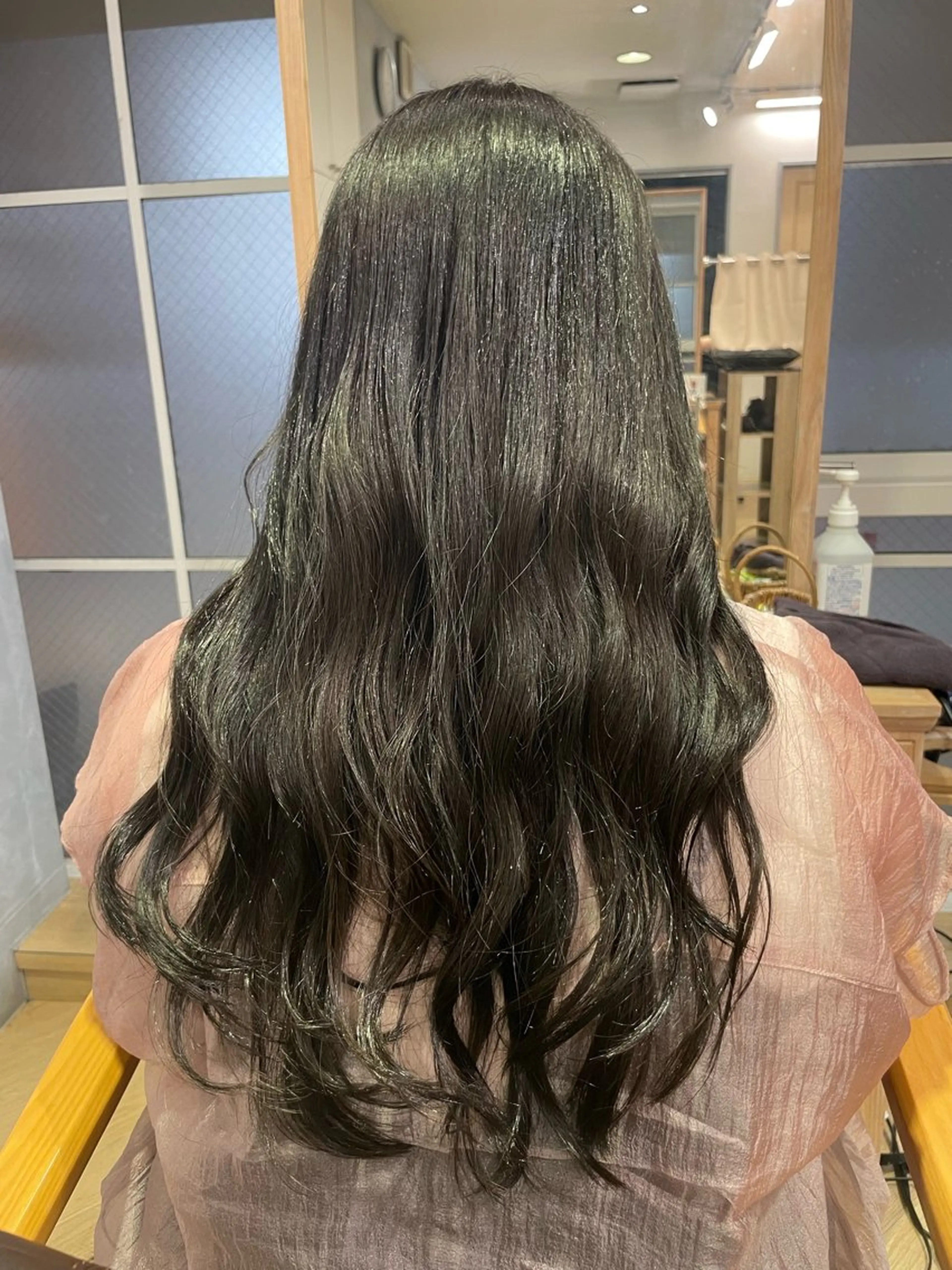 ロング カラー ダークグレー ダークグレージュ グレージュ ♡Eleanor大宮 aya♡のヘアスタイル