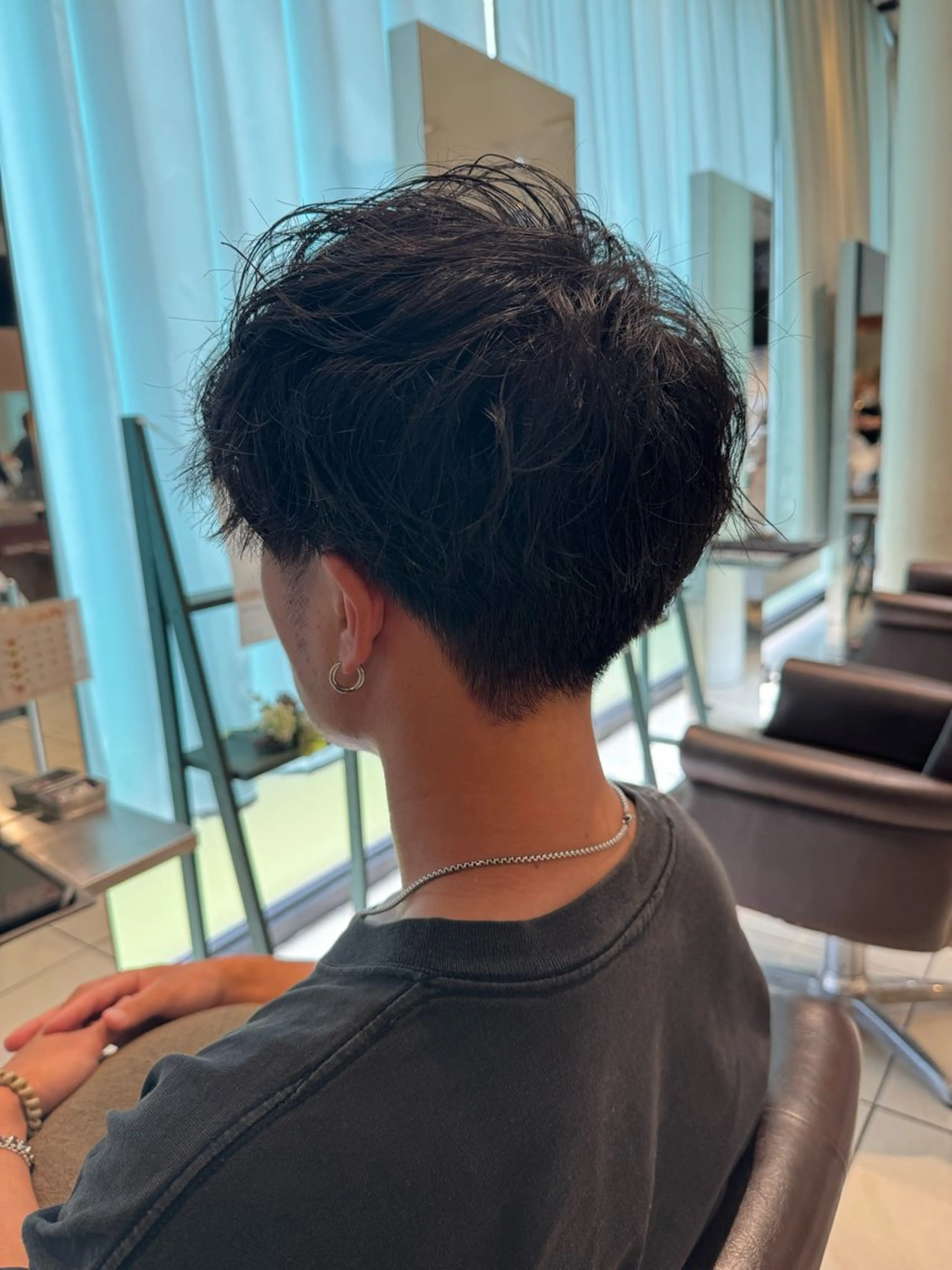 パーマ メンズ カット パーマ 吉長 彩香のヘアスタイル