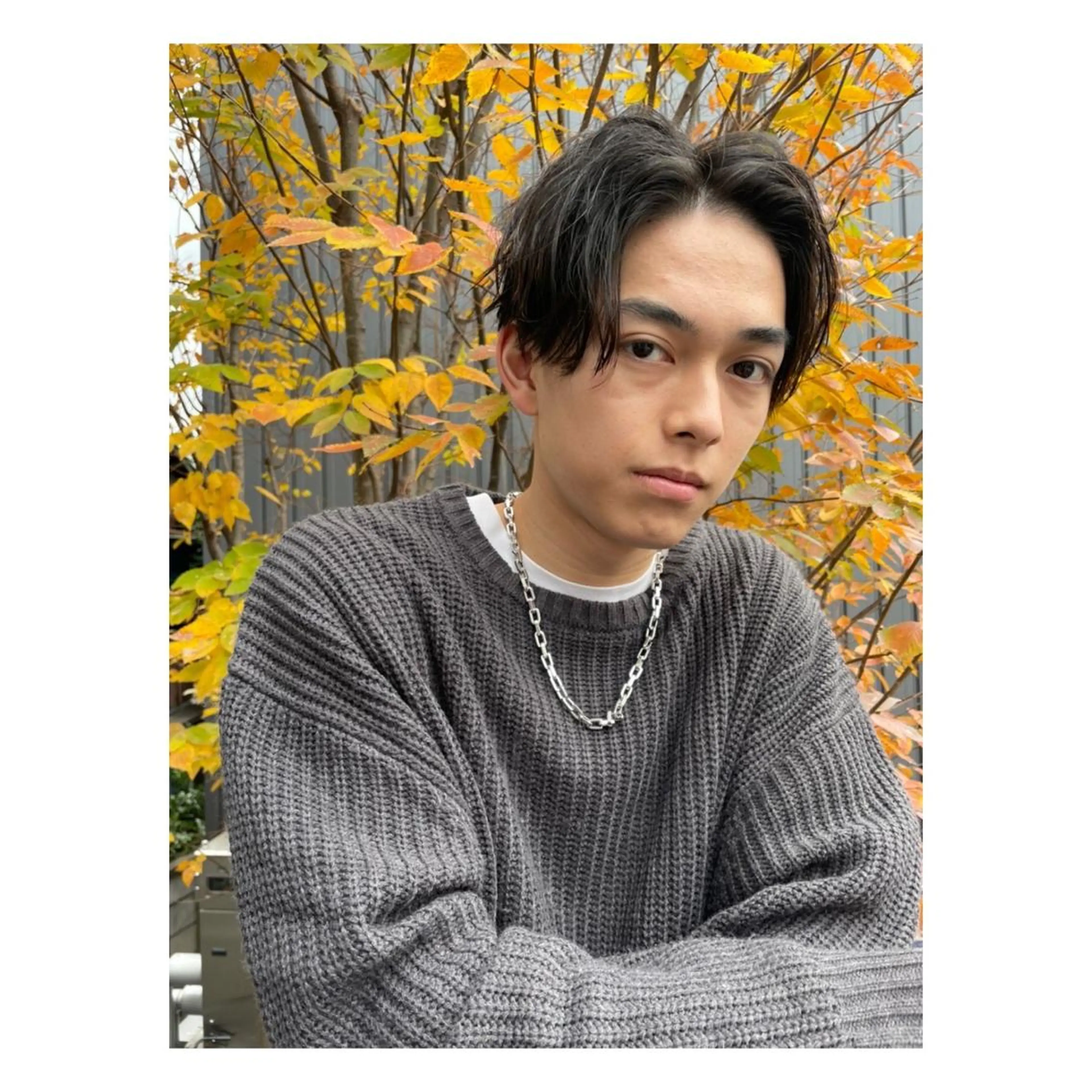 パーマ メンズ カット ヘアカラー 菊池大一 溝の口パーマのヘアスタイル