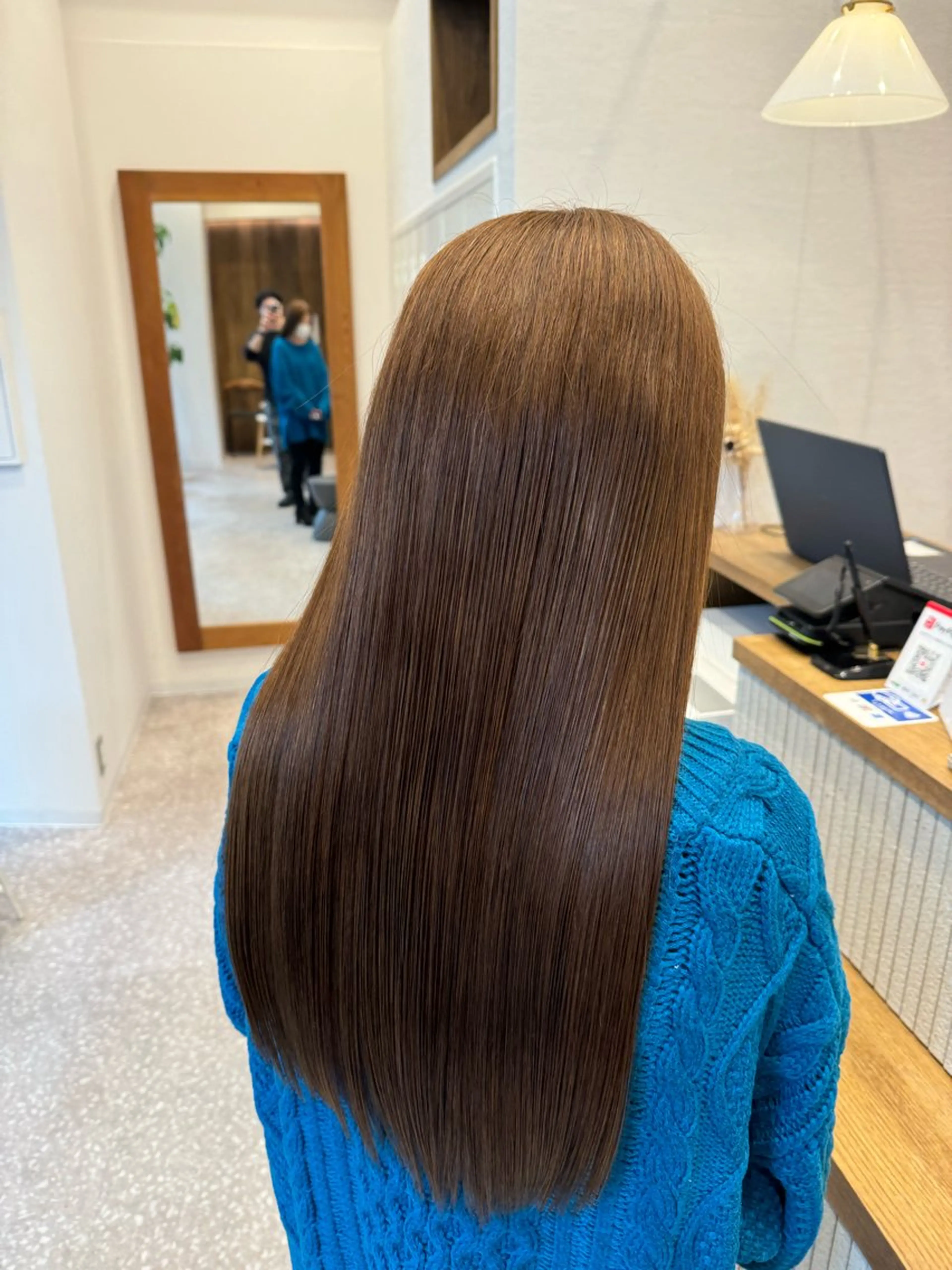 ロング 髪質改善 トリートメント カット ヘアカラー トリートメント 荒木 理緒のヘアスタイル