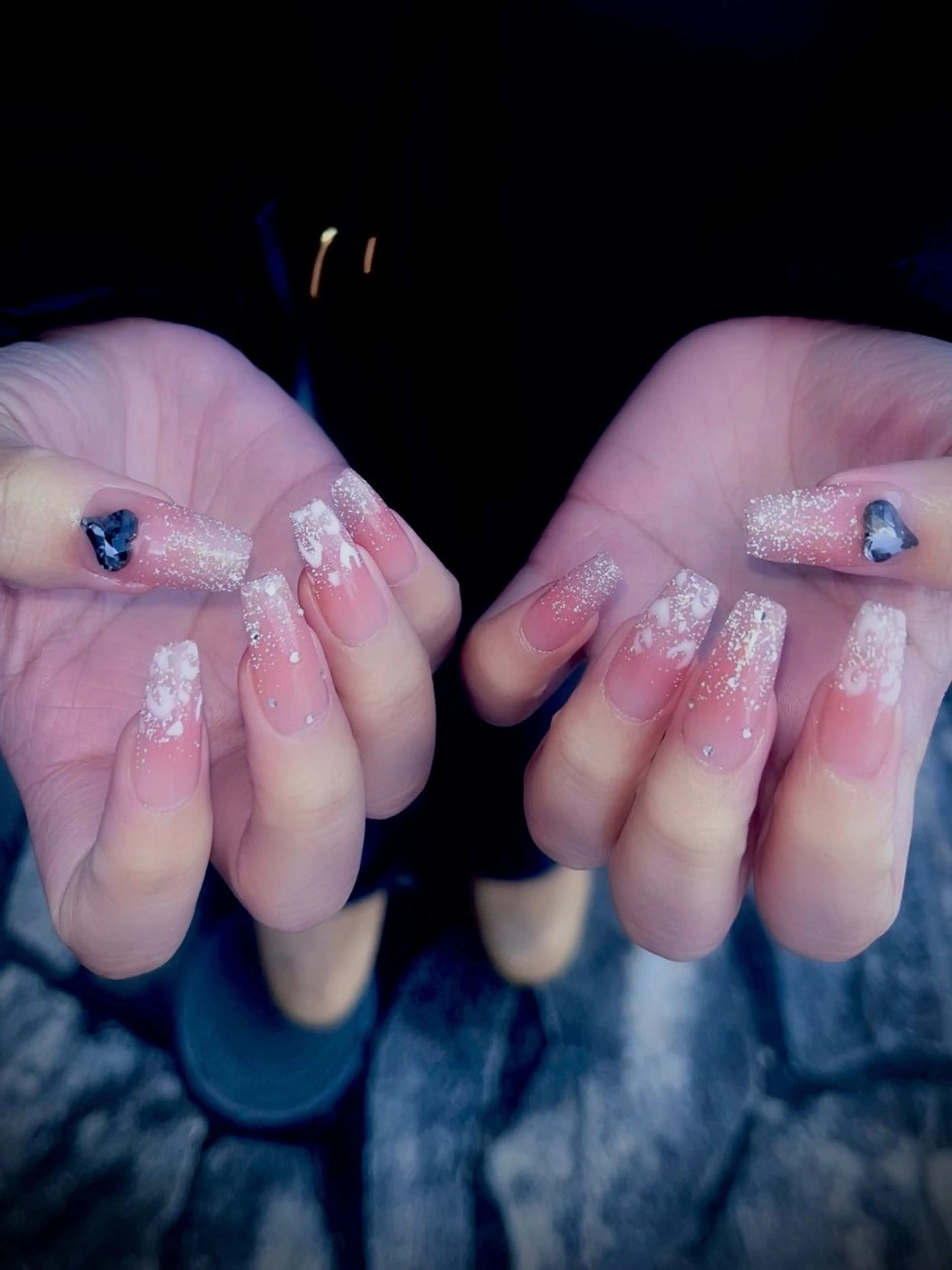 ネイル キラキラネイル マグネットネイル ワンカラーネイル スカルプネイル ワンホンネイル nine.🦋 YUKOのネイルデザイン