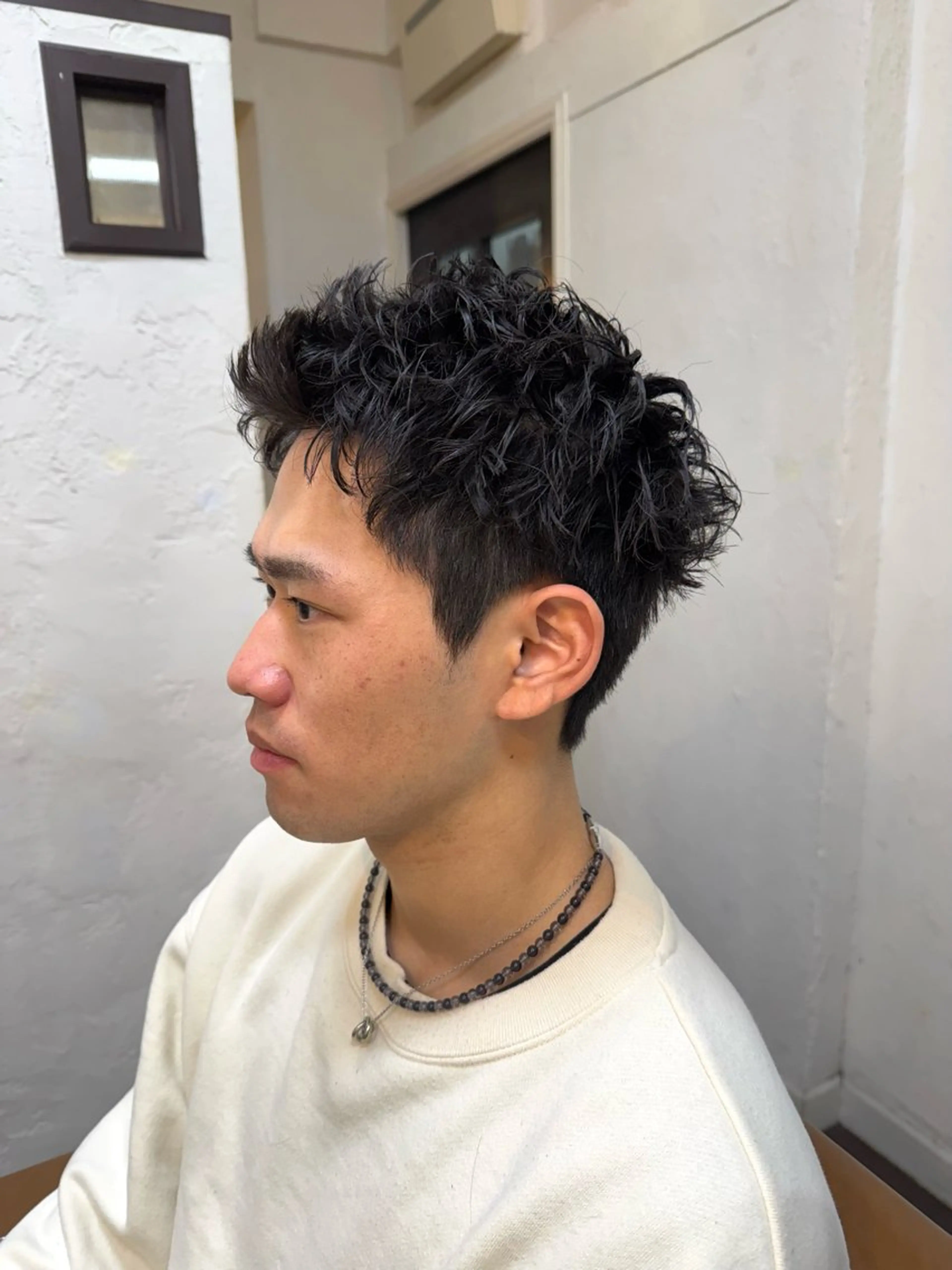 ショート パーマ メンズ メンズ/スパイキー ショート/isseyのヘアスタイル