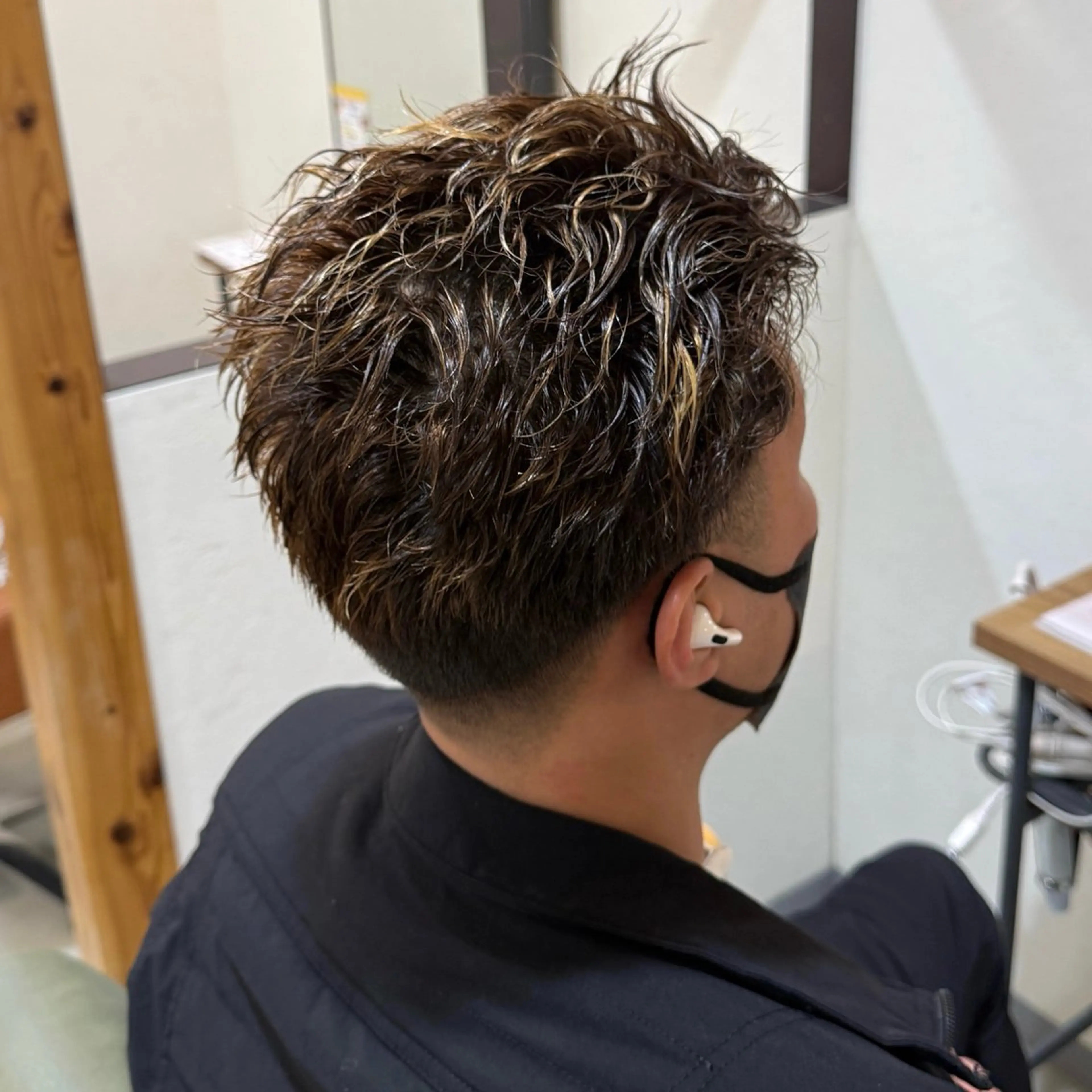 ショート メンズ カット パーマ ココナ🖤/メンズ /パーマ/nicoのヘアスタイル