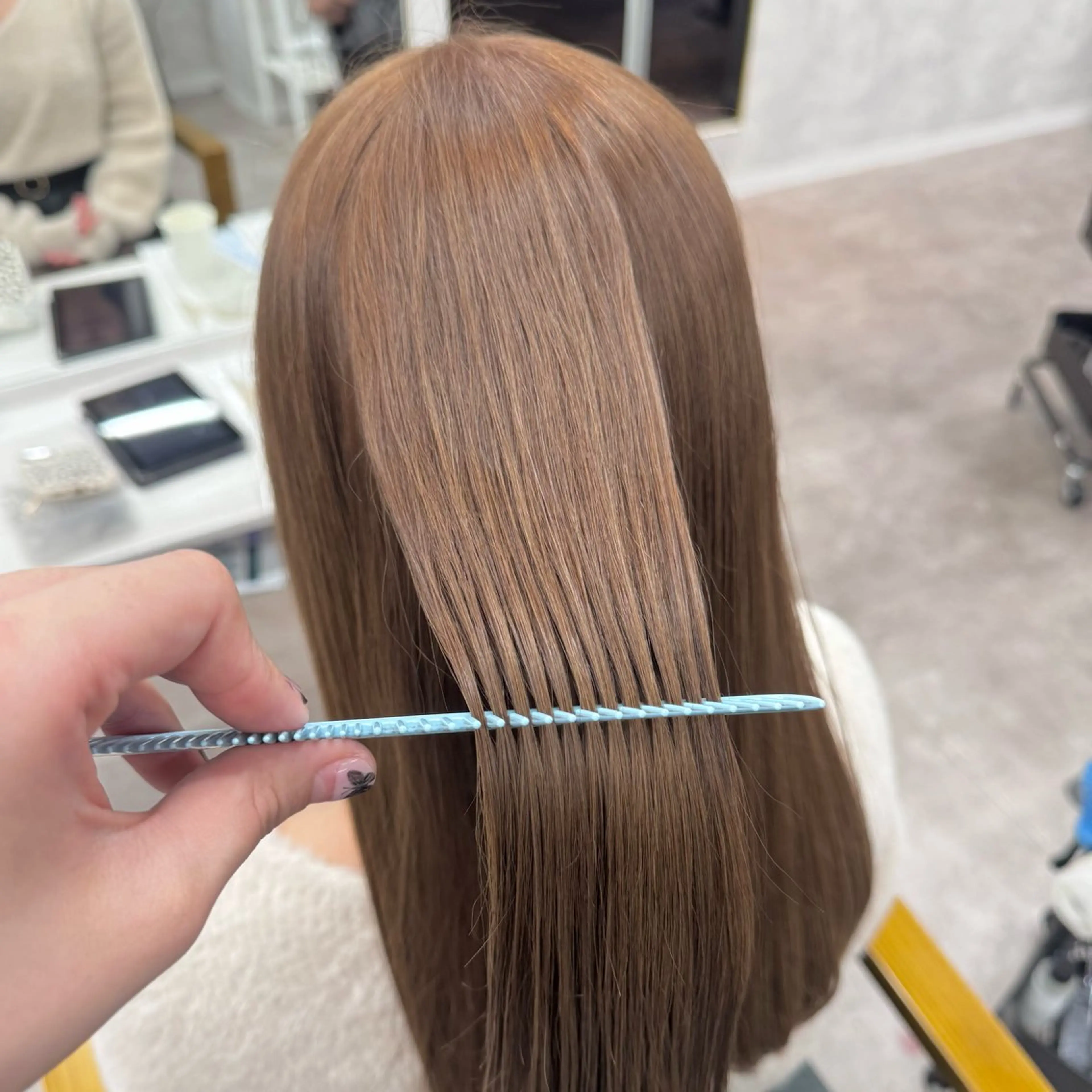 ロング カラー ヘアカラー JUNSHIN🦋 ヘアセット／カラーのヘアスタイル