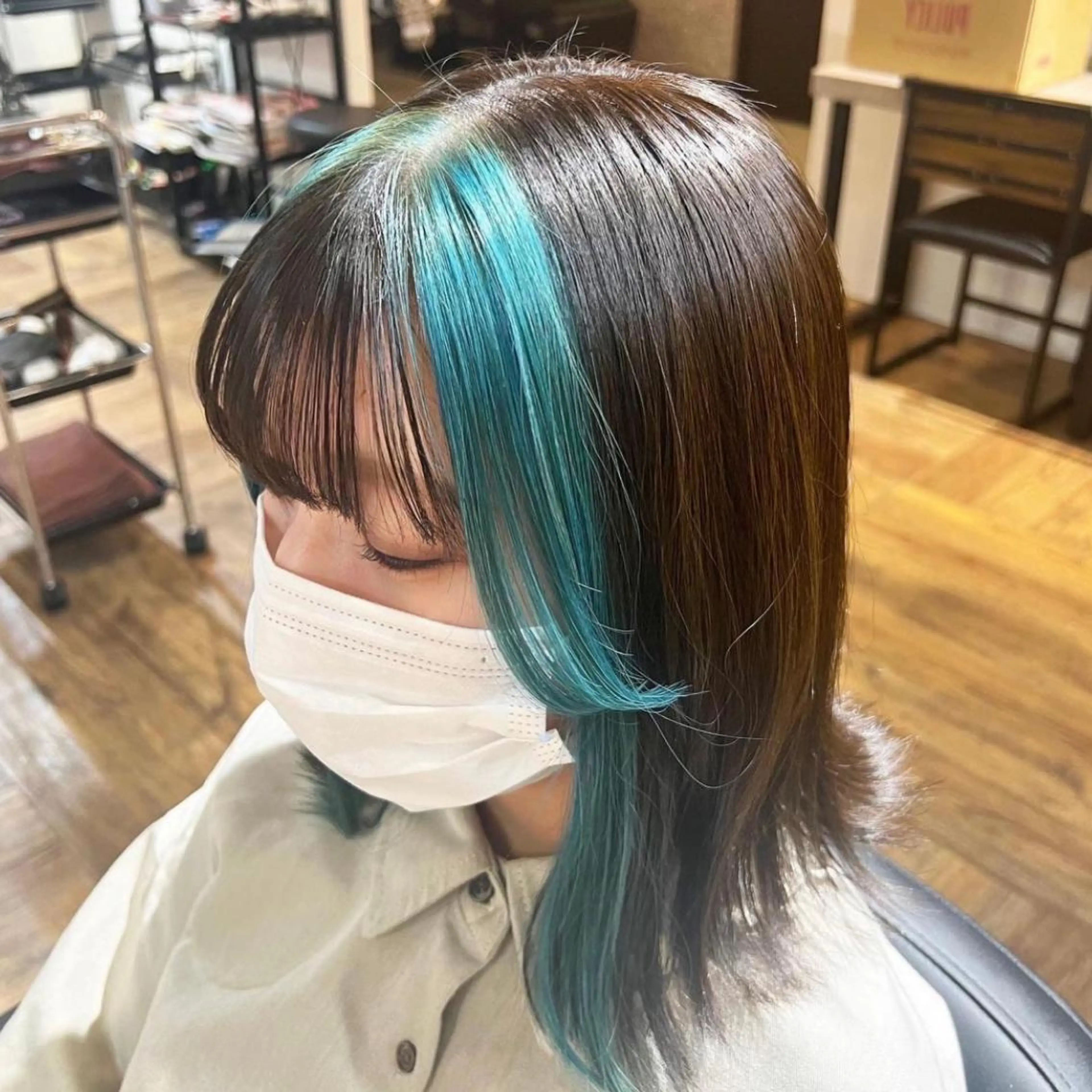 ロング カラー ヘアアレンジ カチューシャ 🐰似合わせ☁️ Yuuri🐰のヘアスタイル