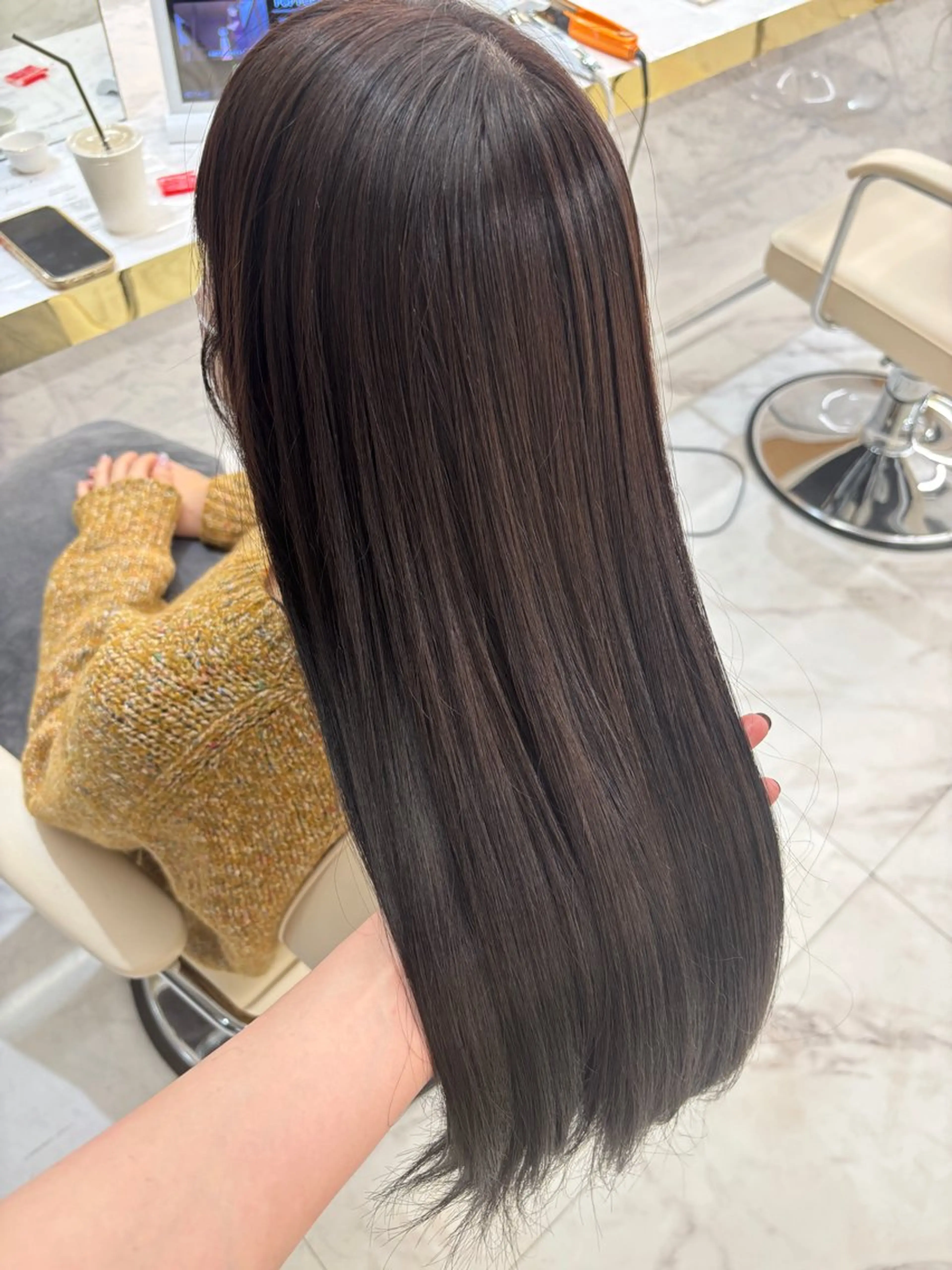 ロング カット ヘアカラー トリートメント レイヤーカット/髪質 改善/momo🎀のヘアスタイル