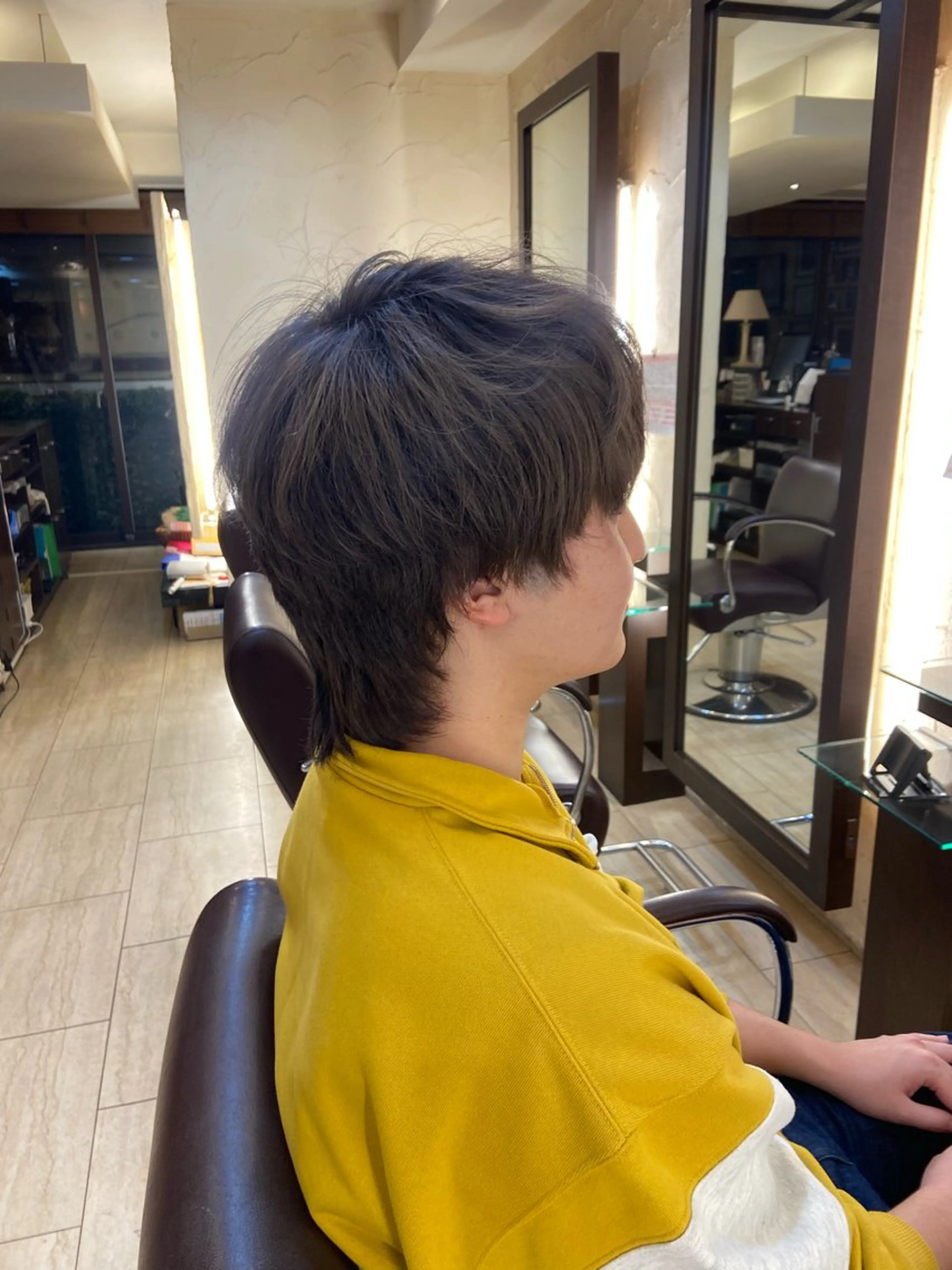 メンズ メンズウルフカット ウルフカット ブルジオン Bourgeon by BCBG所属・青山 光のヘアスタイル