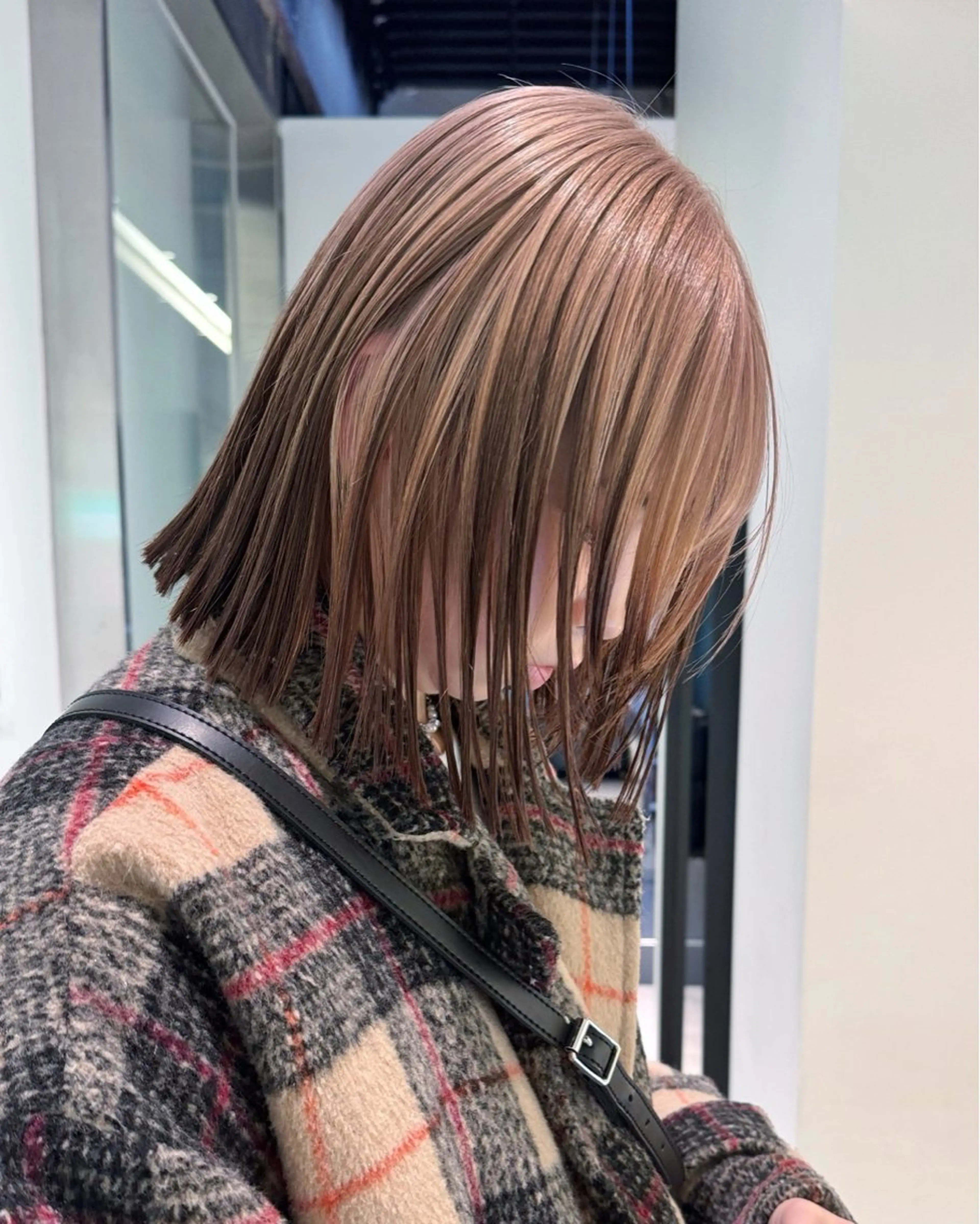 ミディアム カット ヘアカラー 🫧ブリーチカラー/ ボブ🫧madokaのヘアスタイル