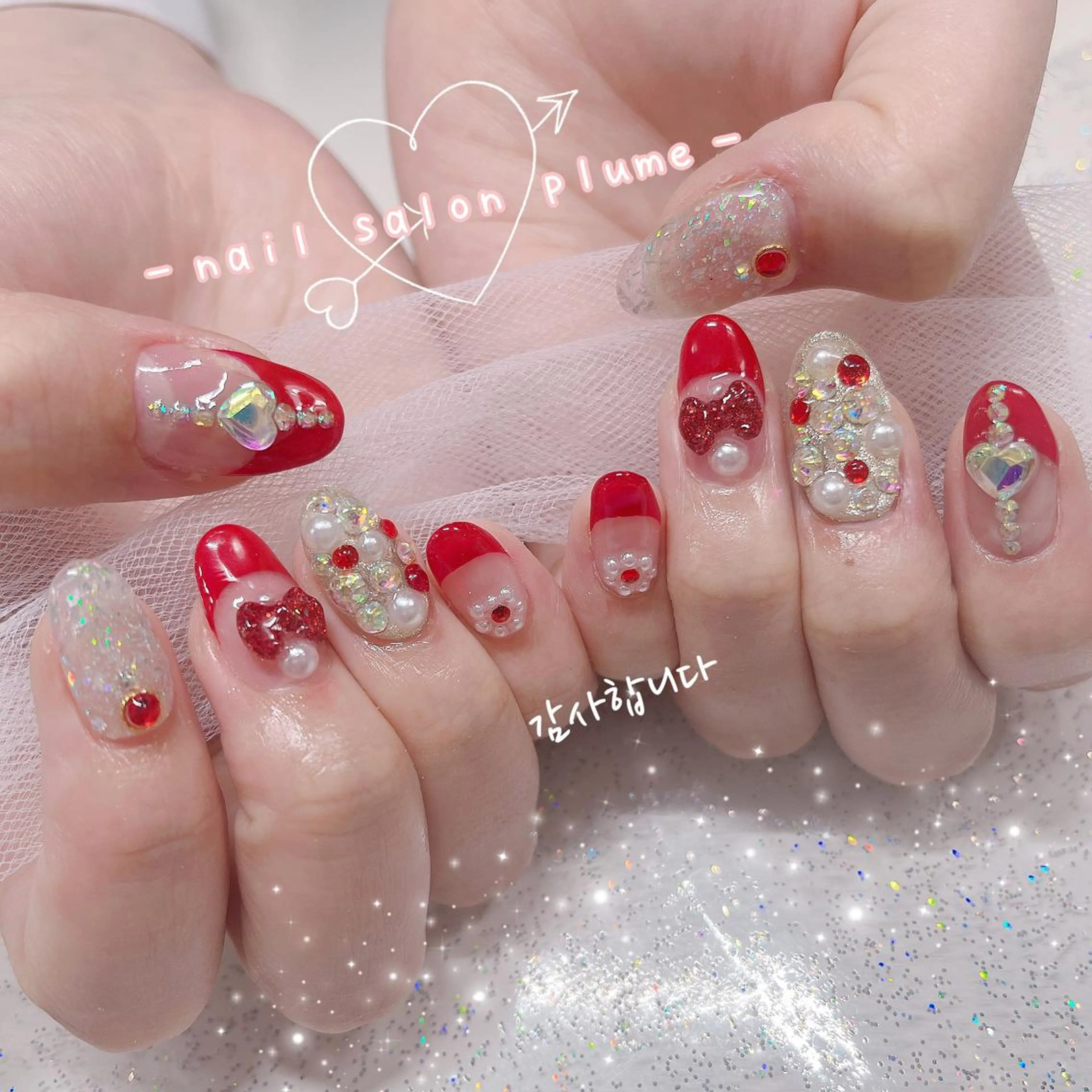 ネイル ハンドネイル plume nail ☆韓国ネイルのネイルデザイン