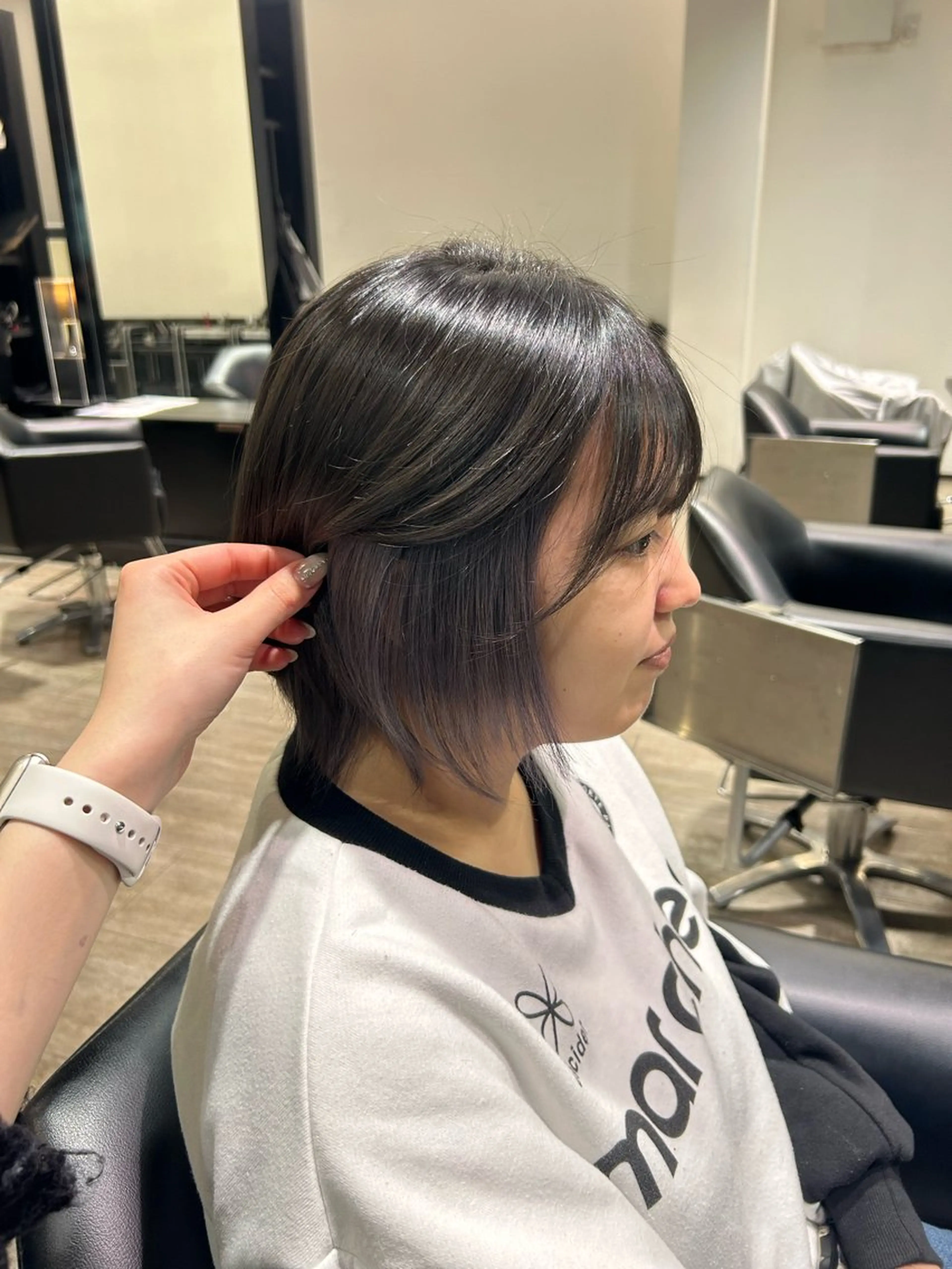 ショート ヘアカラー トリートメント ishizuka toaのヘアスタイル