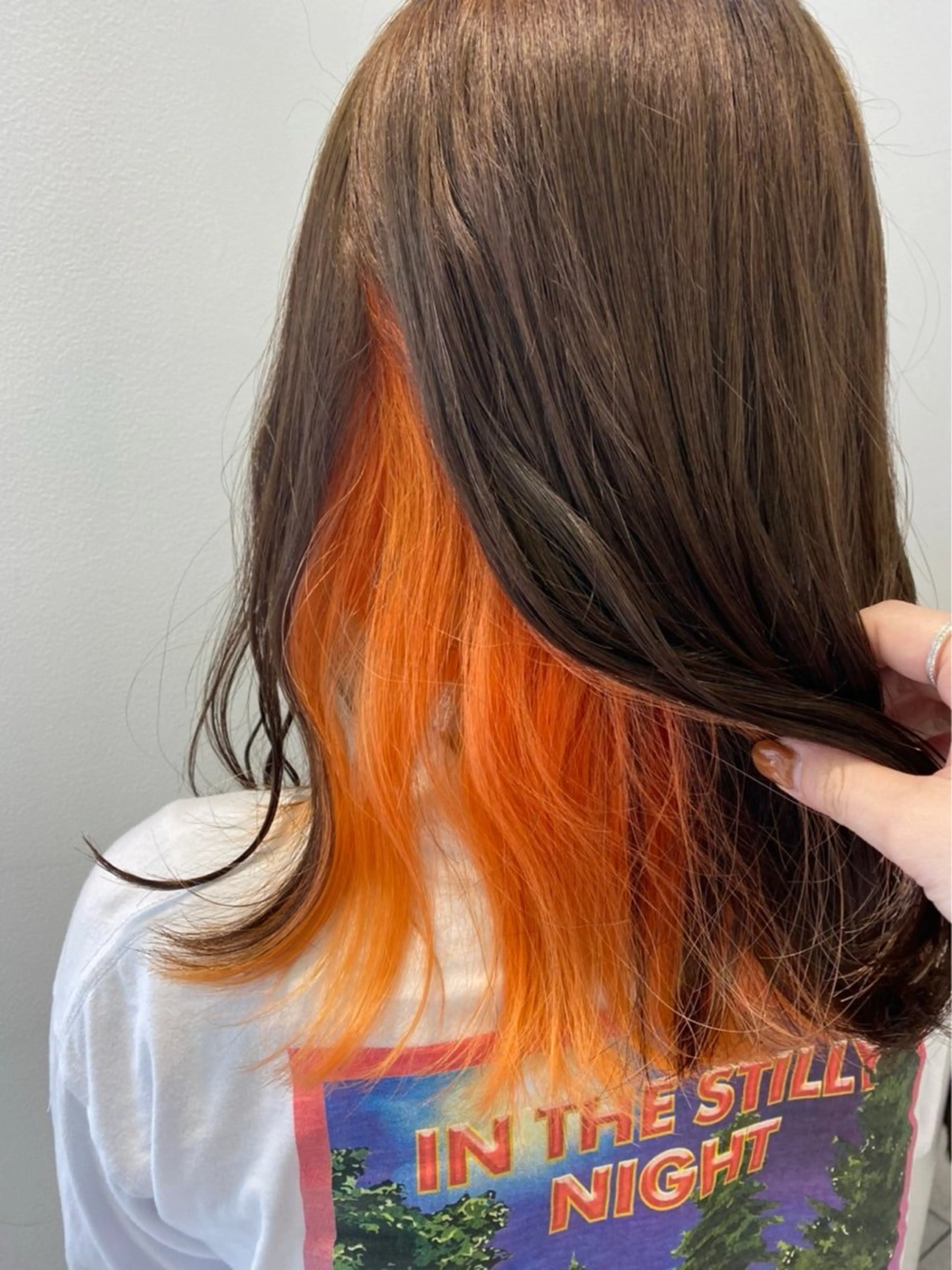 ミディアム カラー 平良 那生のヘアスタイル