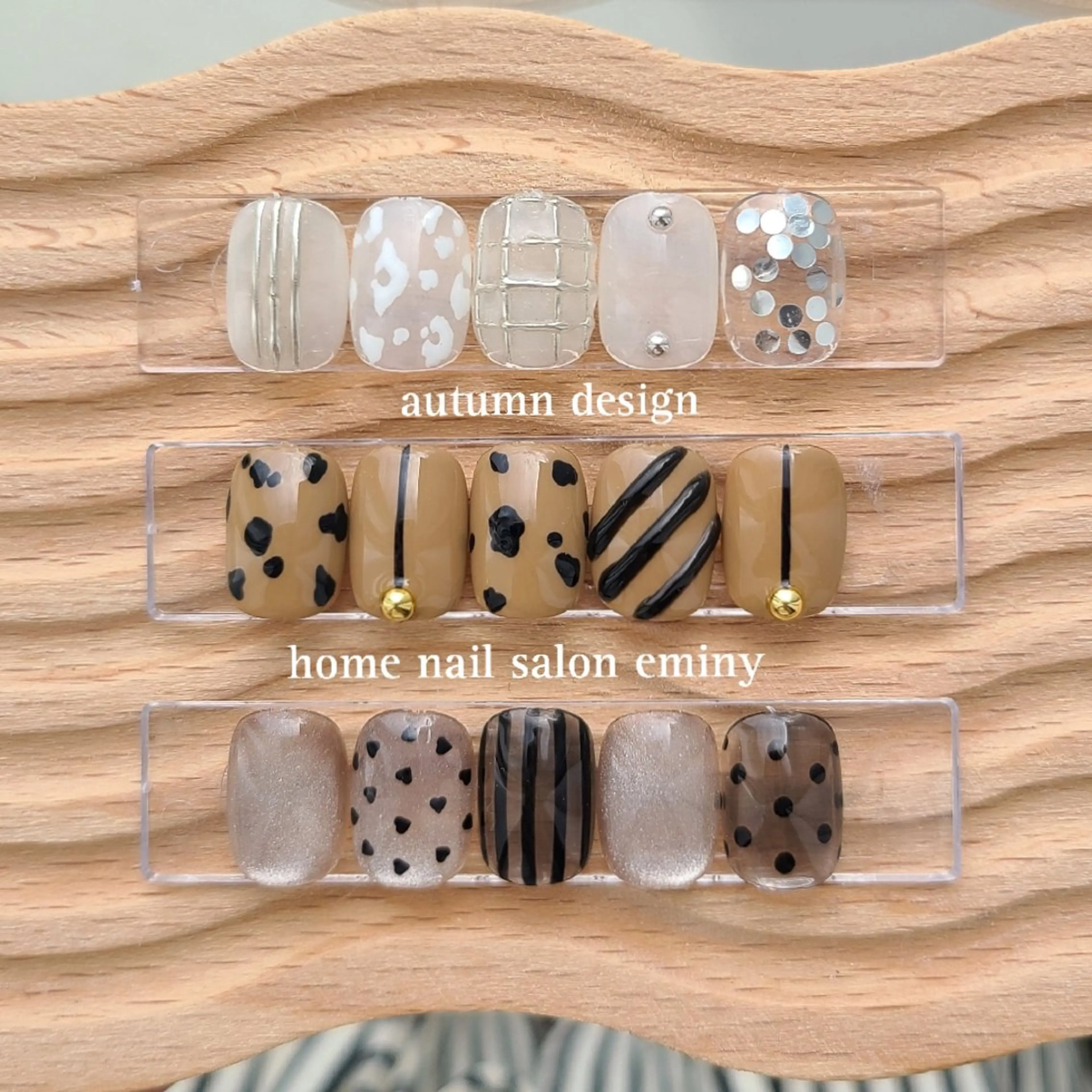 ネイル アニマル柄 韓国ネイル マグネットネイル ミラーネイル シルバー ハンドネイル nail salon  eminyのネイルデザイン