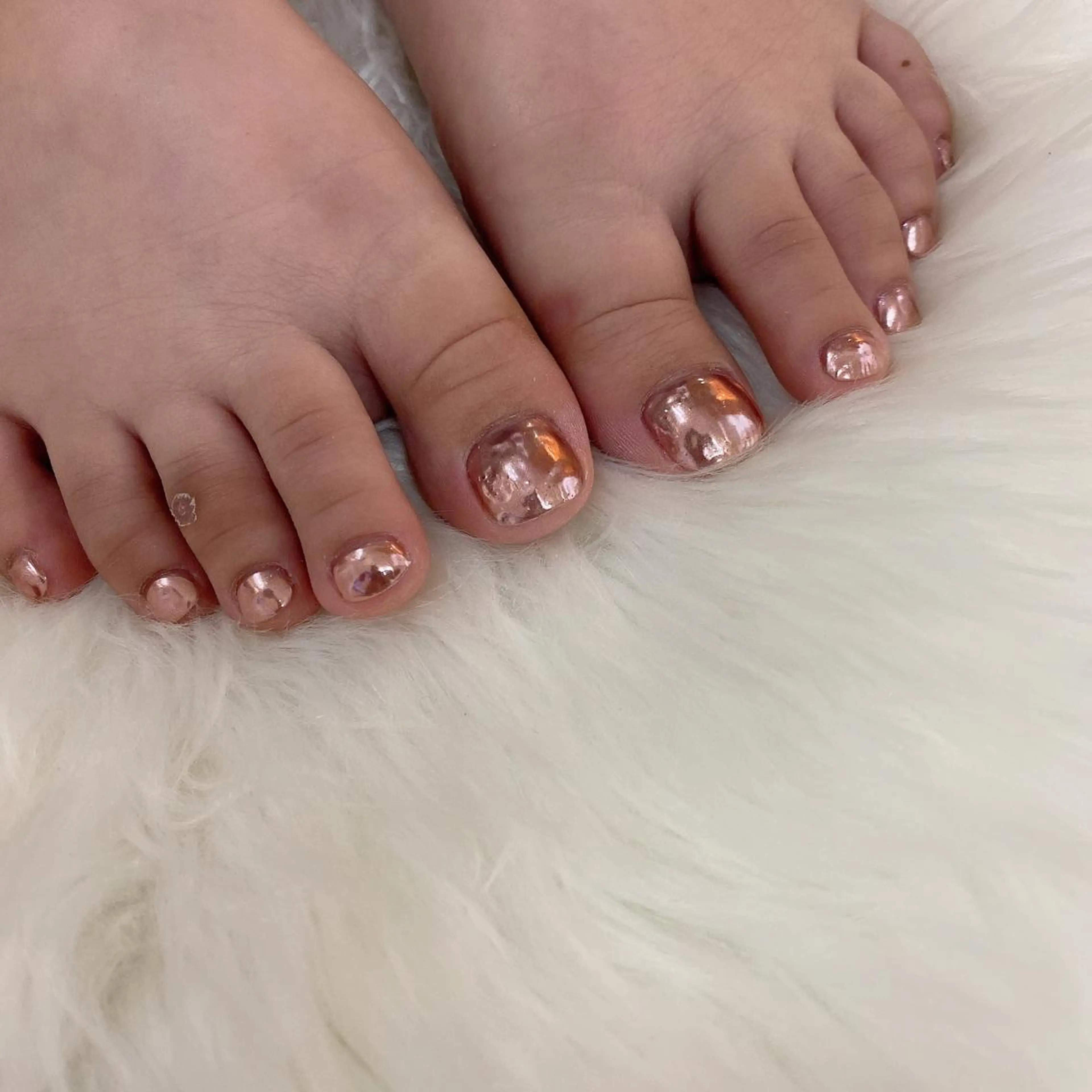 ネイル ミラーネイル 西岡 杏のネイルデザイン