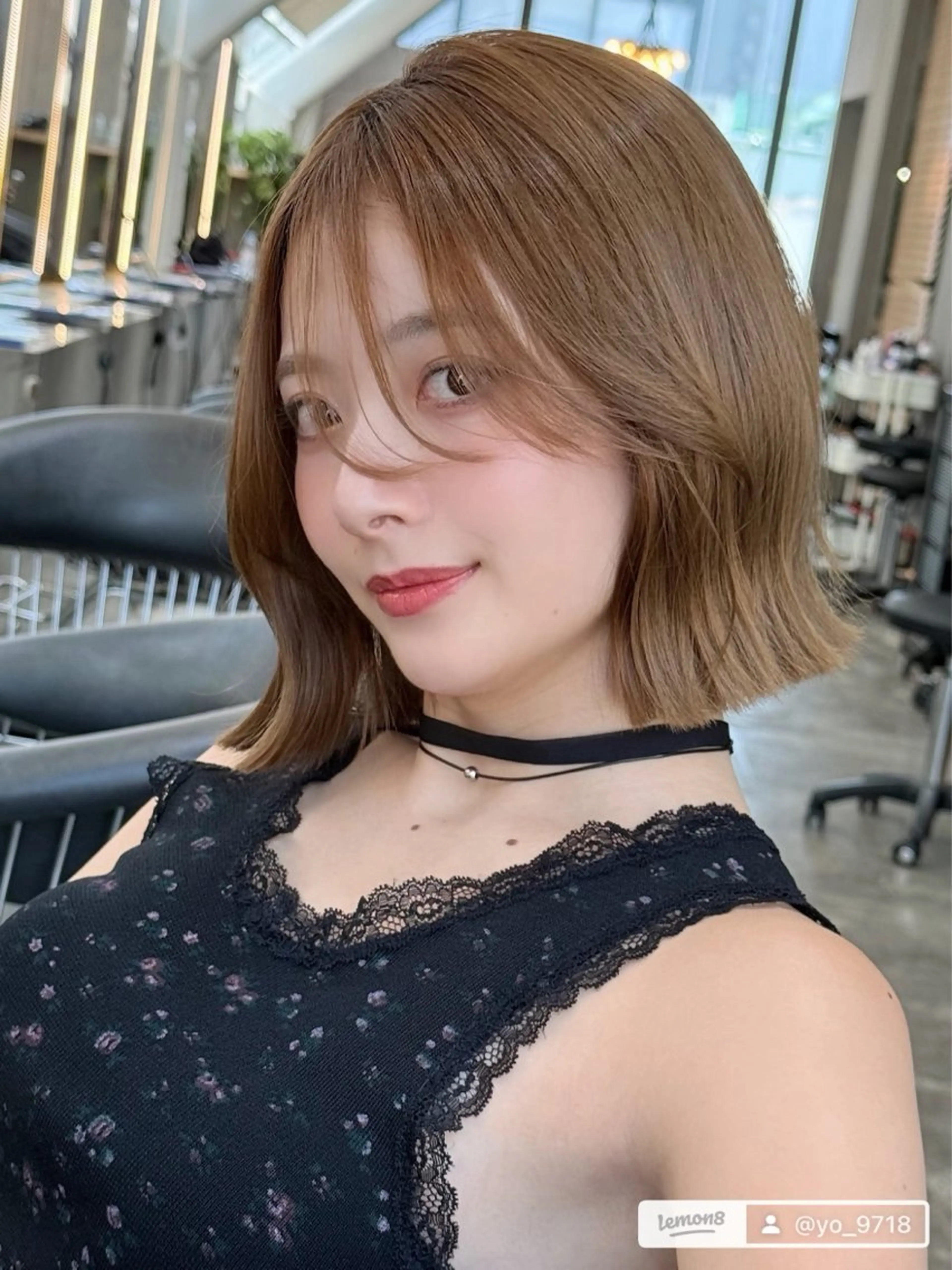 ショート カラー 木元 瑛✂︎ボブのヘアスタイル