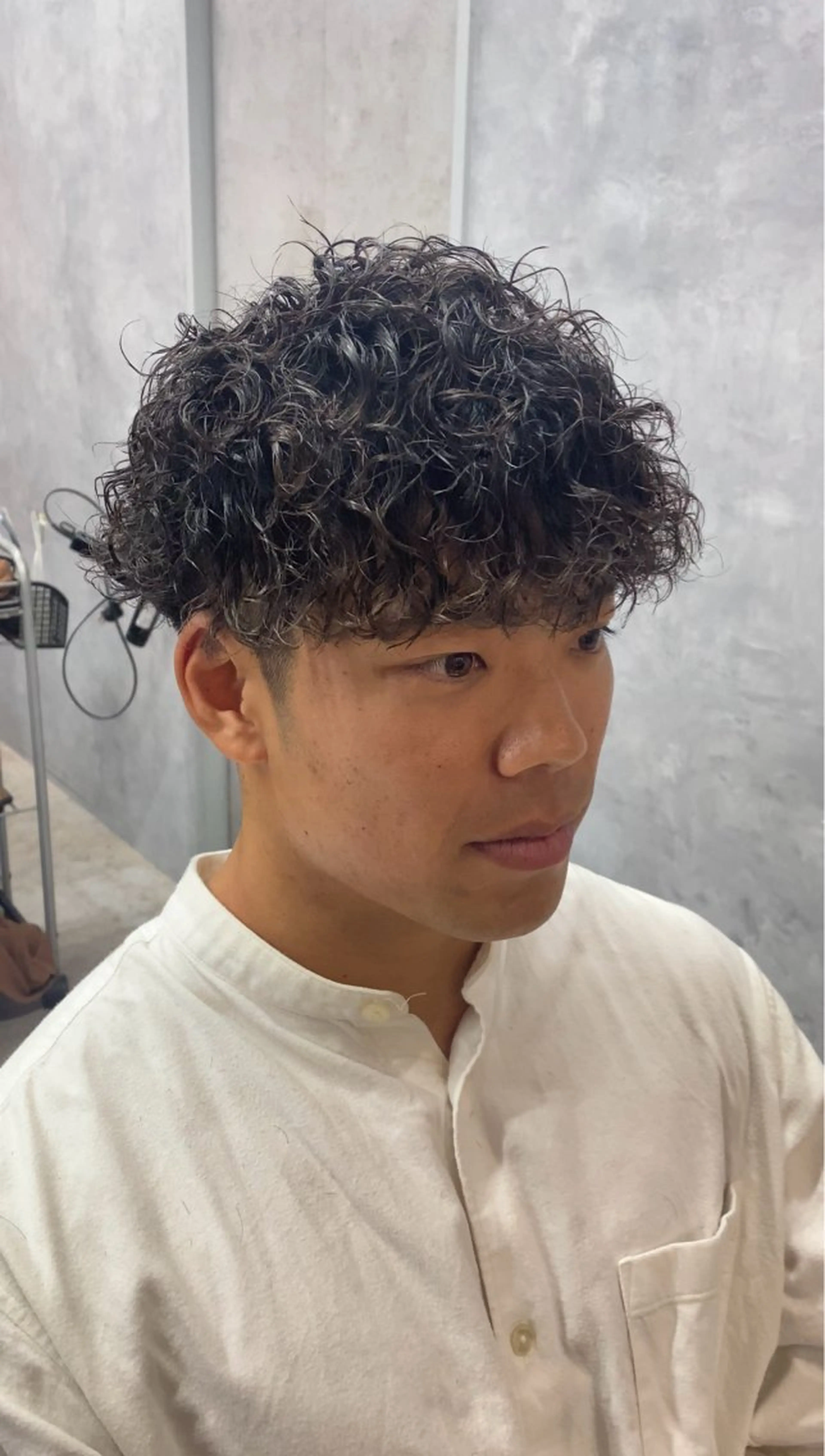 パーマ メンズ メンズパーマ スペインカール カット パーマ 大阪メンズヘアのプロ 高橋 直希のヘアスタイル