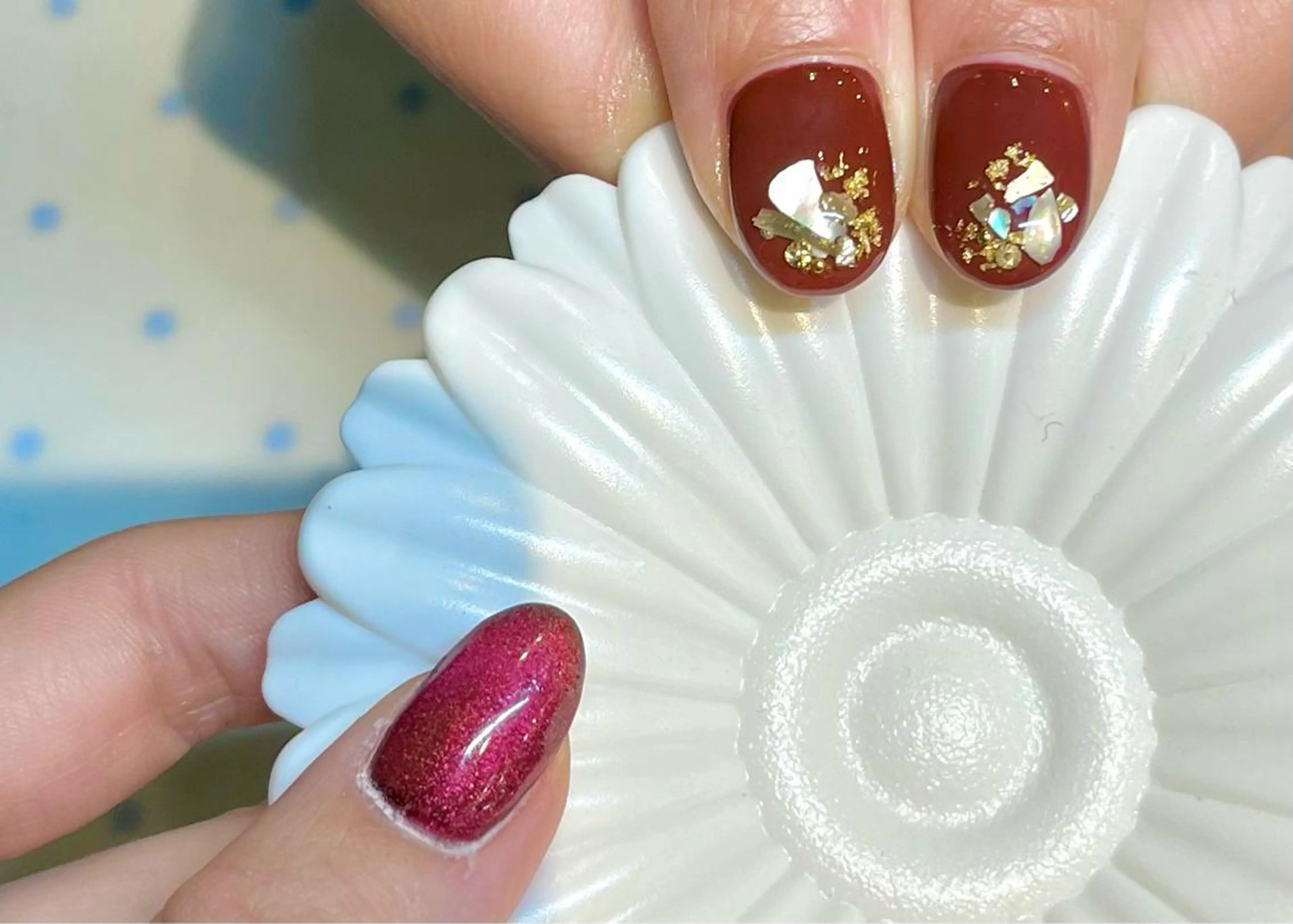 ショート カラー ネイル アートネイル オフィスネイル ワンカラーネイル ショートネイル ネイルサロン　リリーブランシュ所属・森 瑞紀のネイルデザイン