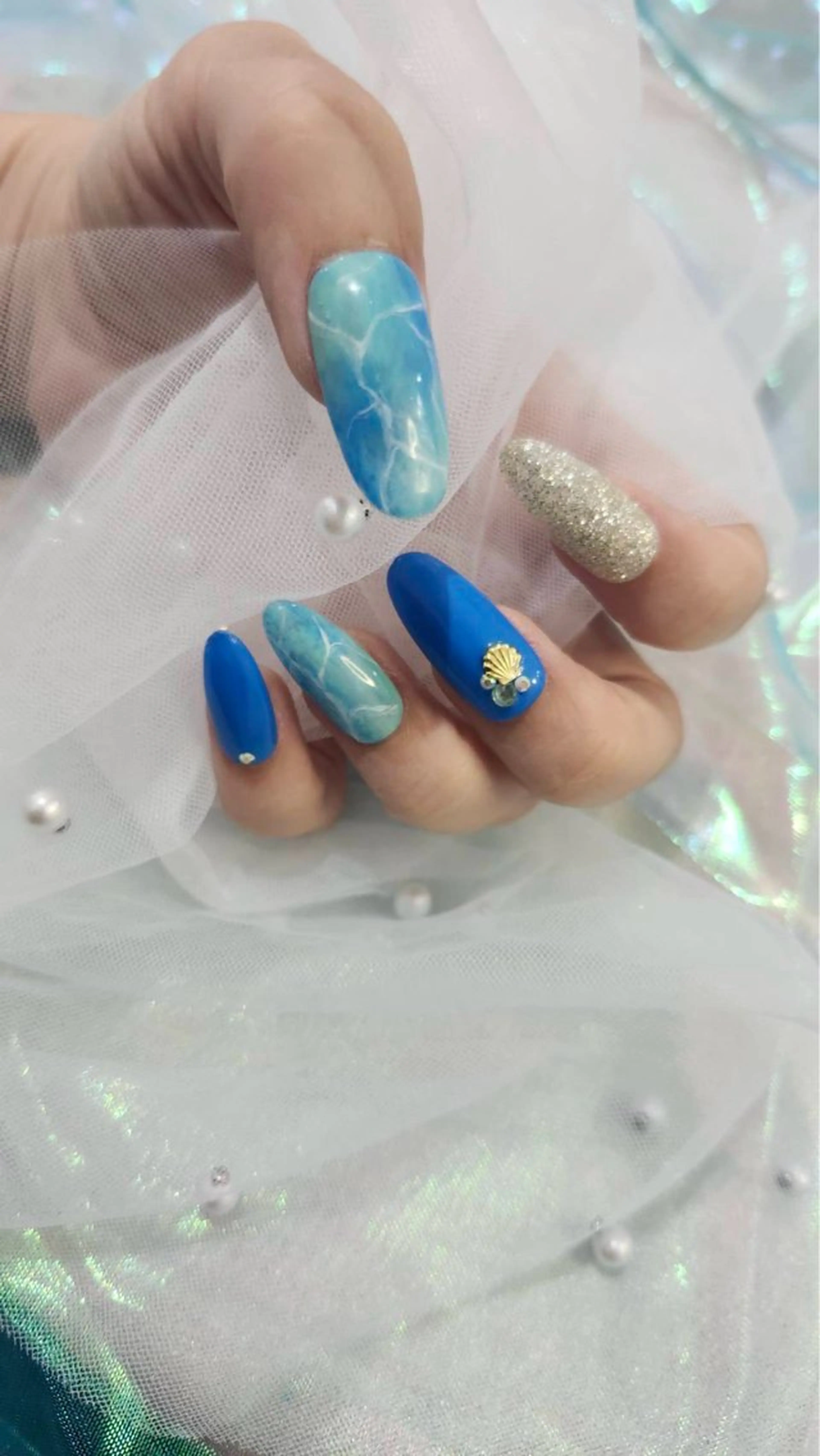 ネイル 夏ネイル ネイルチップ ハンドネイル Salon Kのネイルデザイン