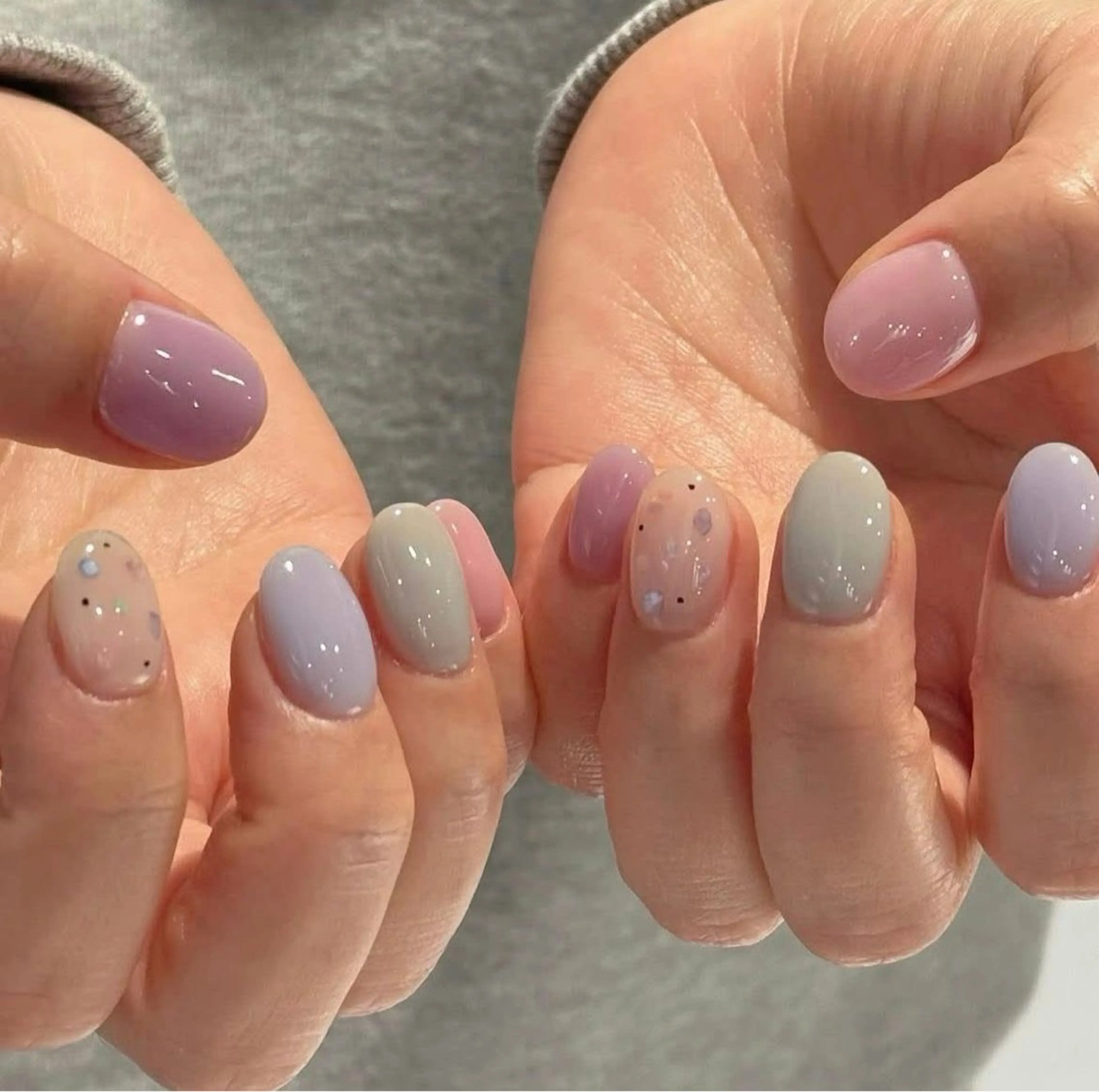 ネイル アートネイル 成人式 ジェルネイル ニュアンスネイル ネイルチップ Kora Nailのネイルデザイン