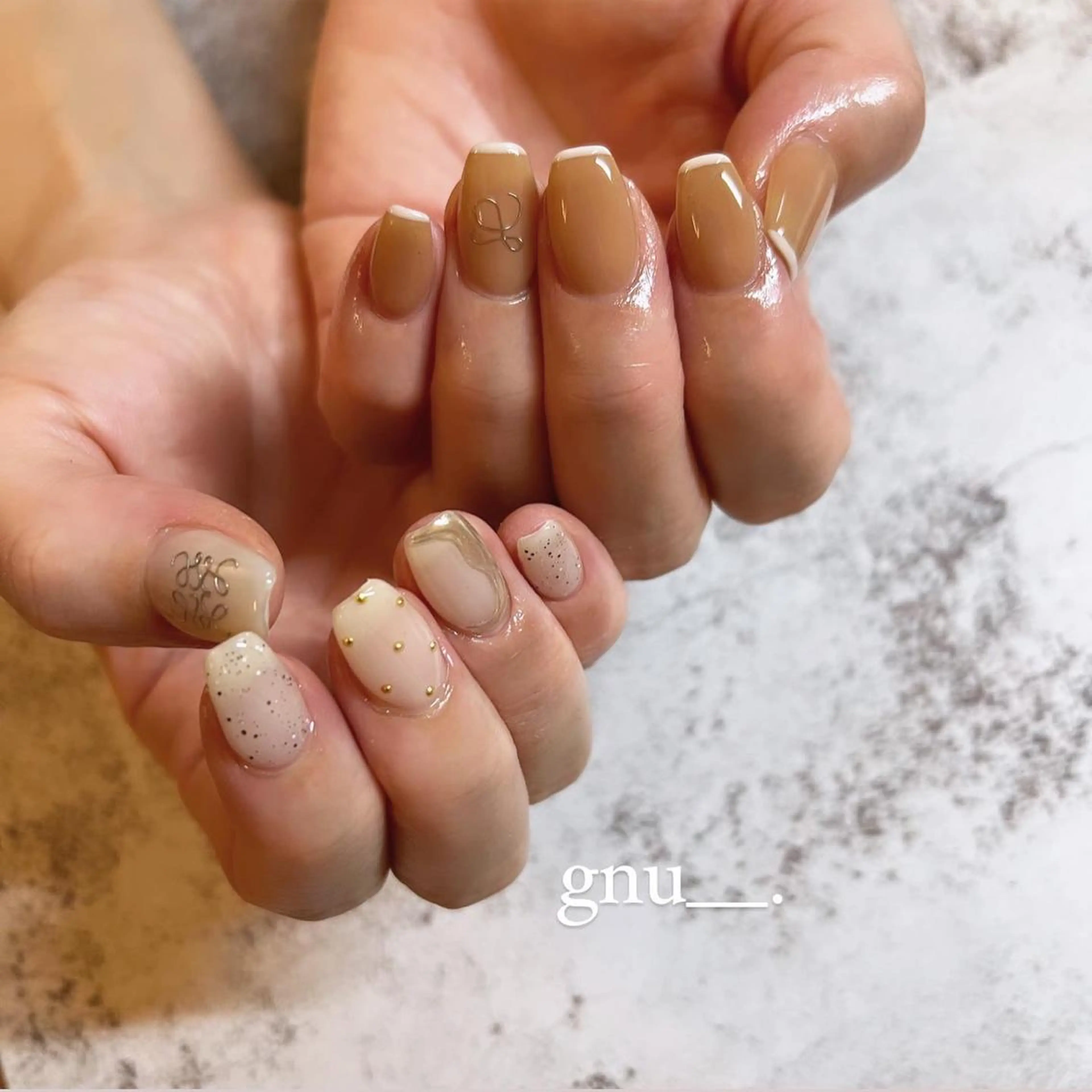 ネイル アートネイル ハンドネイル gnu__. nailのネイルデザイン