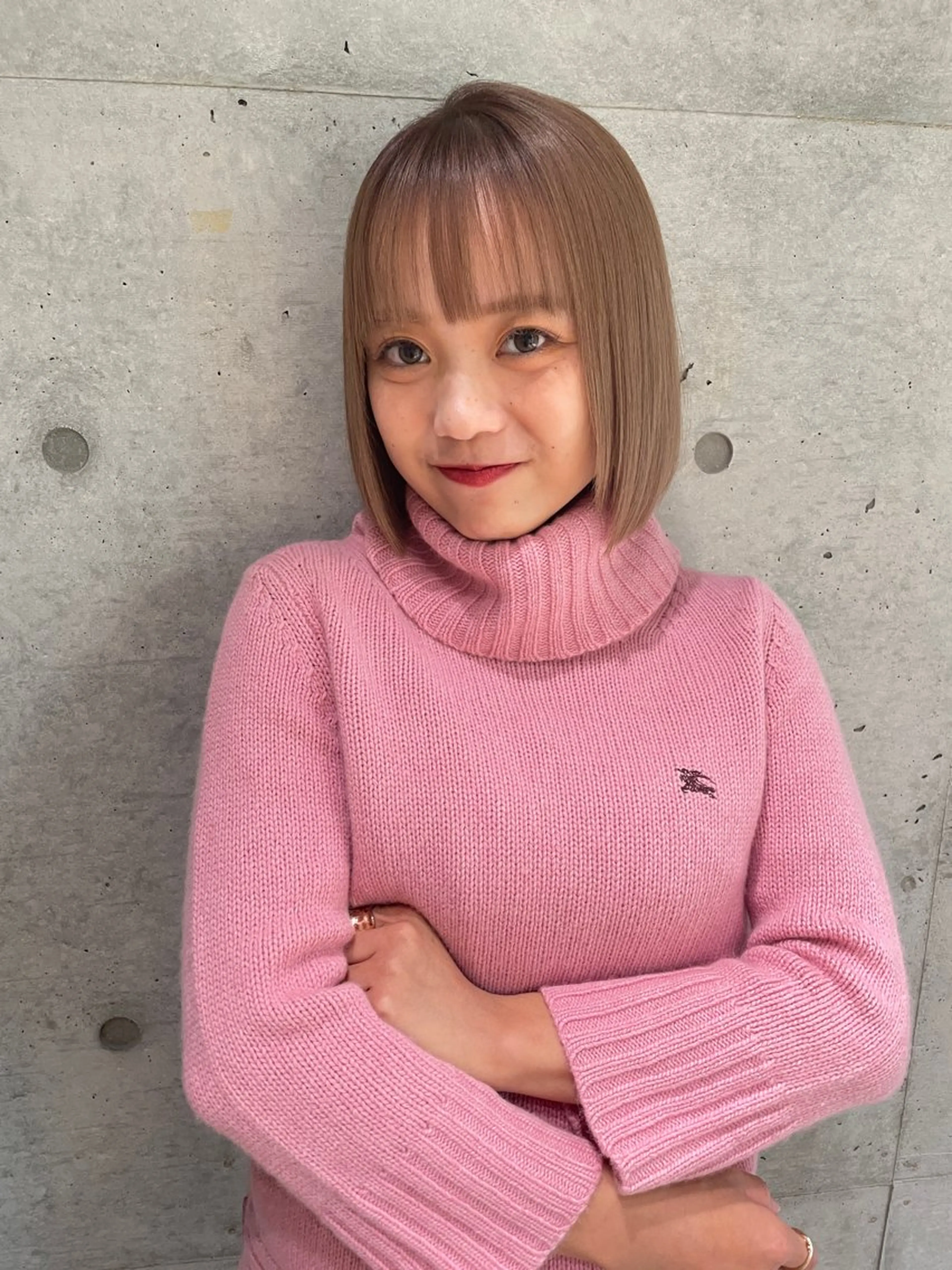 ミディアム まいか🤎髪質改善 ミルクティーボブ🎀のヘアスタイル