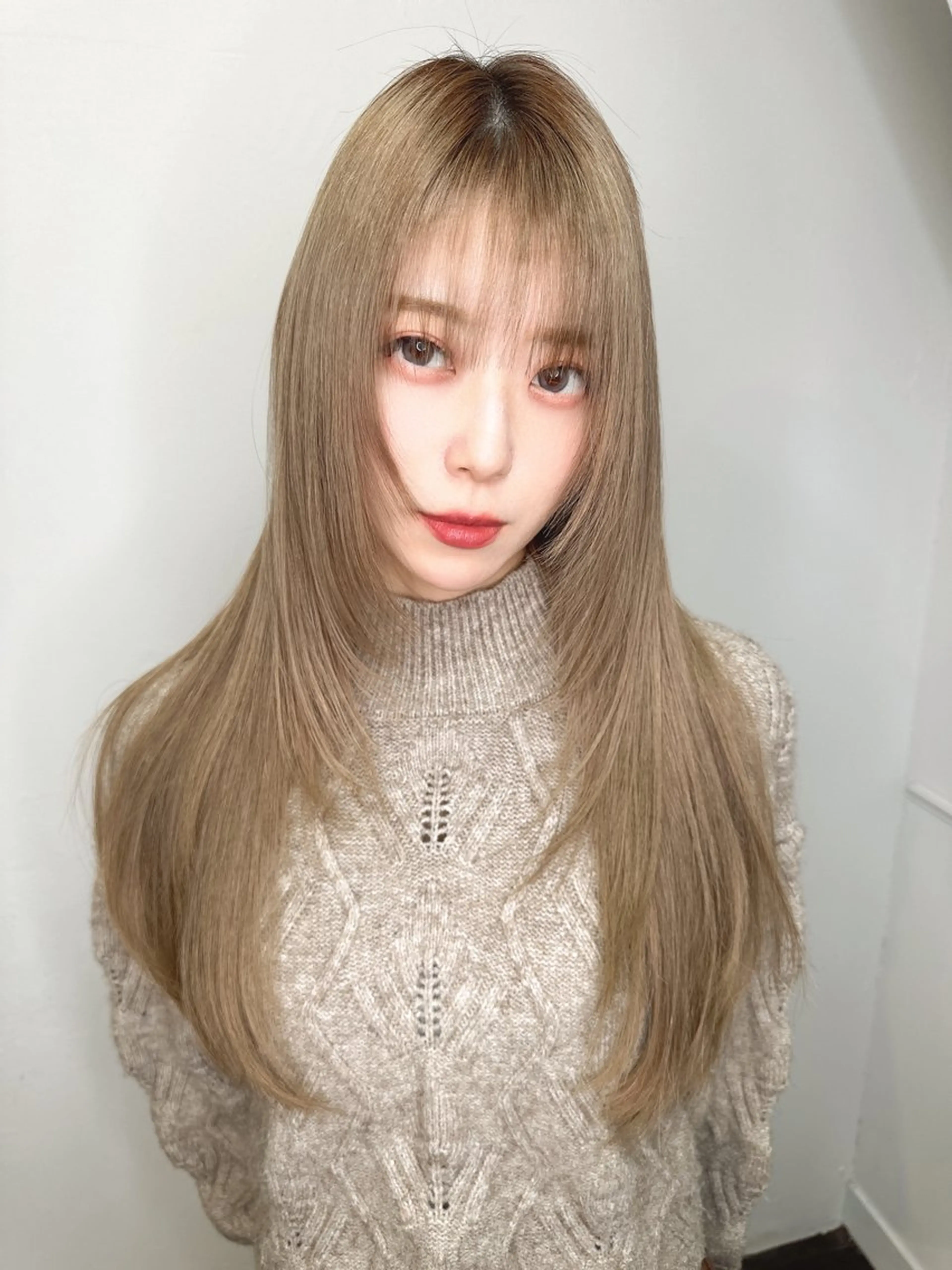 ロング カラー カット ヘアカラー トリートメント ワンホンヘア ケラチン/Kaitoのヘアスタイル