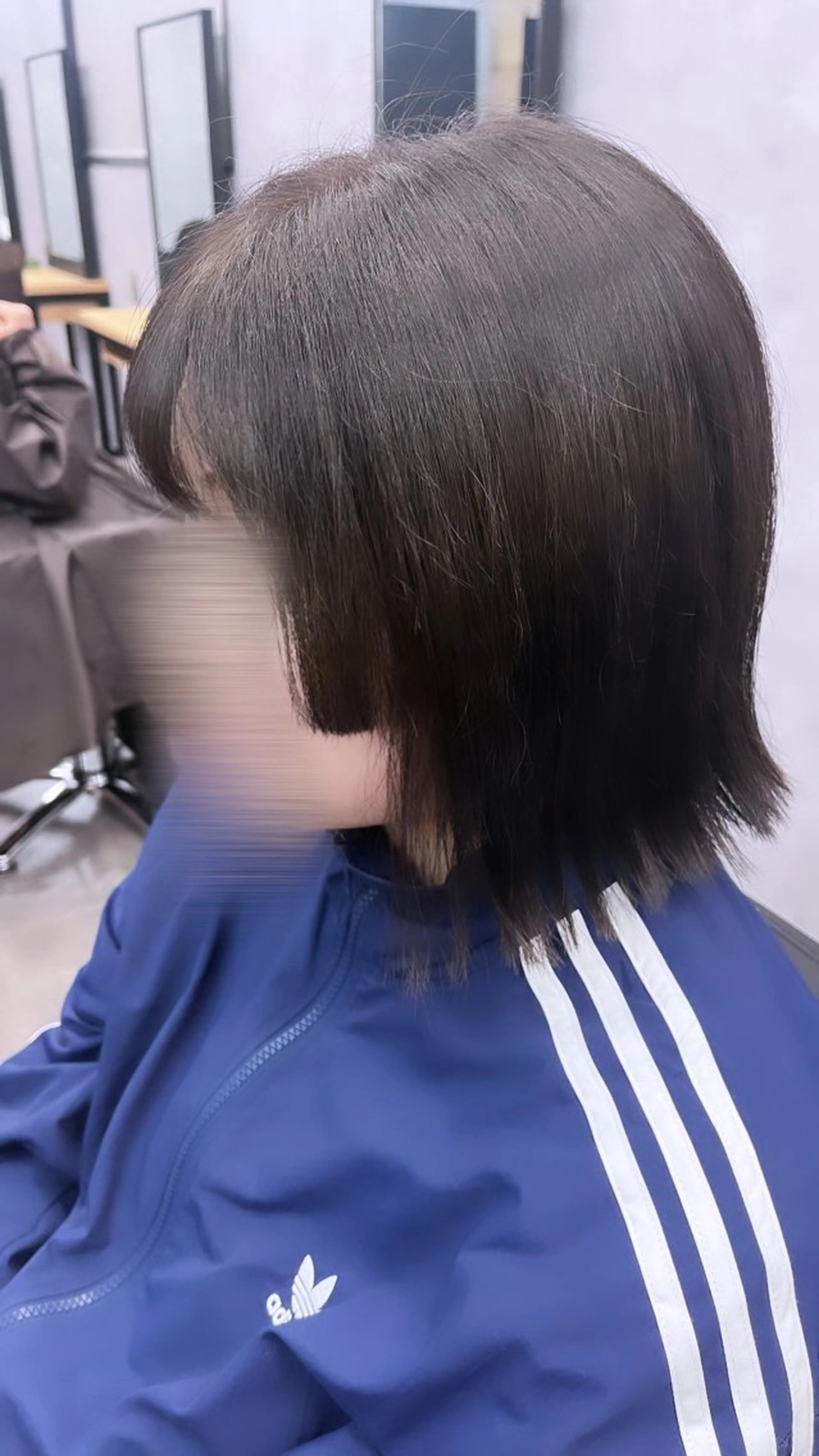 ミディアム 切りっぱなしボブ ボブ 姫カット カット 熊谷 有紗のヘアスタイル