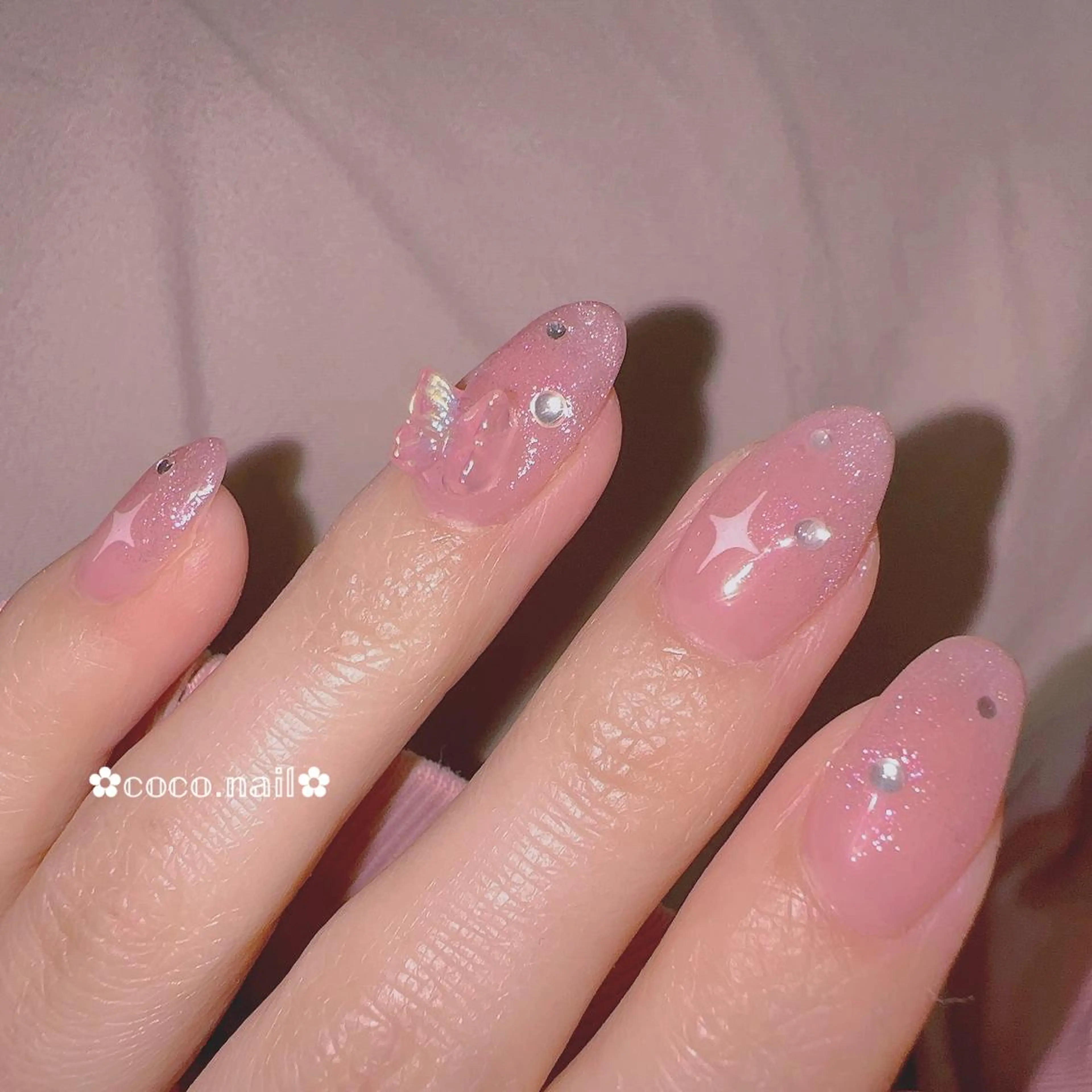 ネイル ハンドネイル lili.nail y2k/ワンホンのネイルデザイン