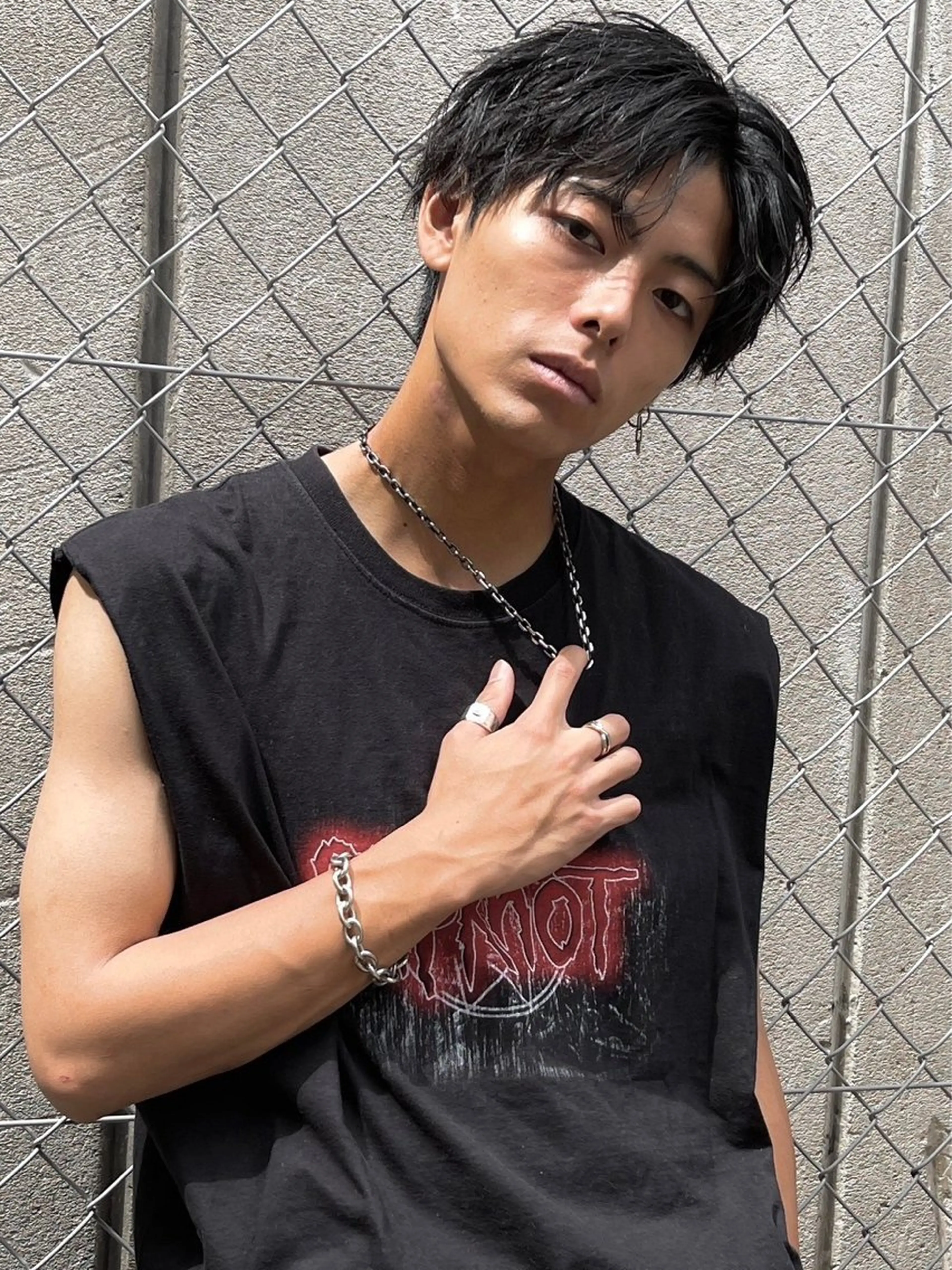 ミディアム ヘアアレンジ メンズ カット メンズカット/ レベッカ 髙下 幹大のヘアスタイル