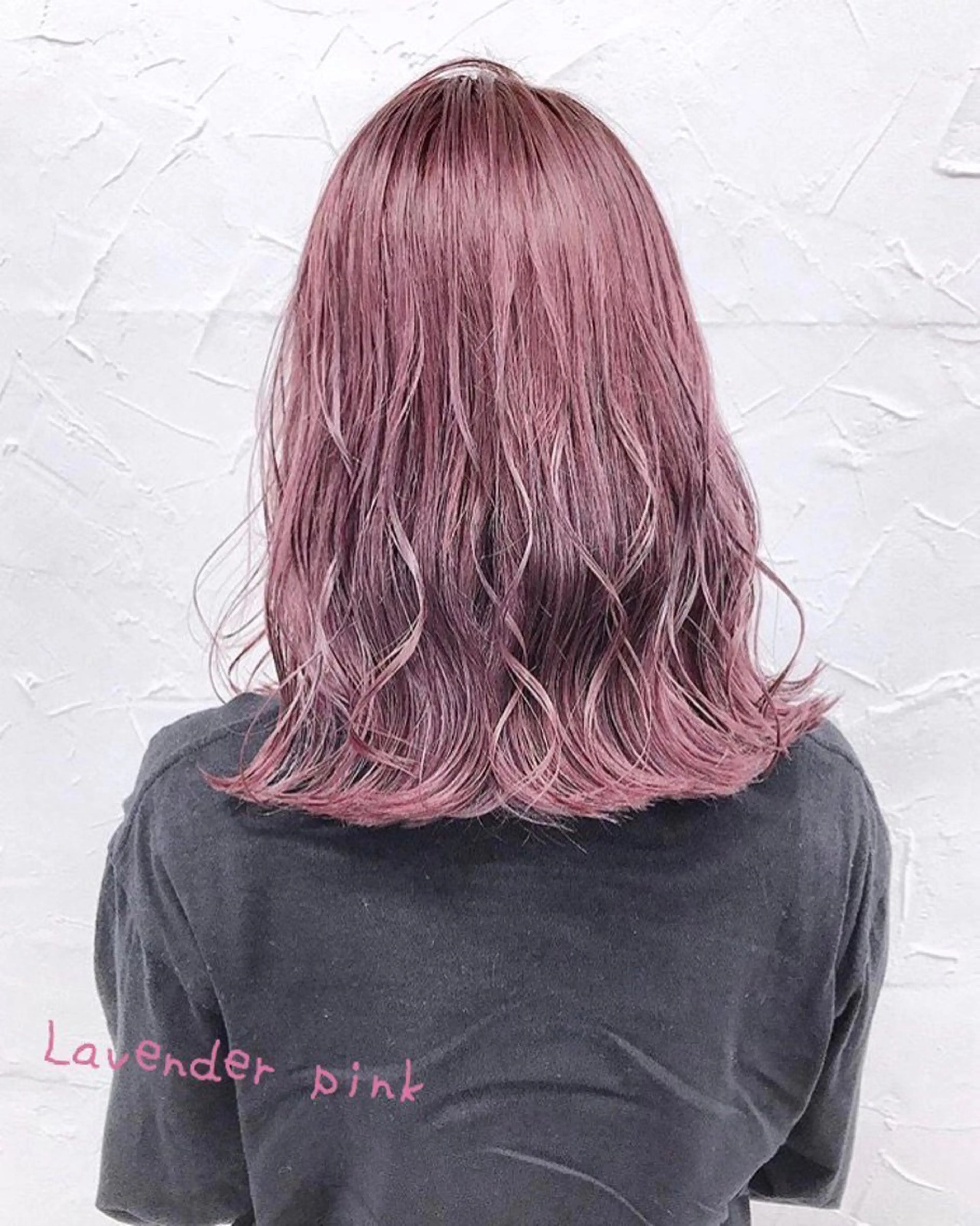 ミディアム カラー ブリーチ ラベンダーカラー ラベンダーピンク ピンクカラー kotone 🌙☁️のヘアスタイル