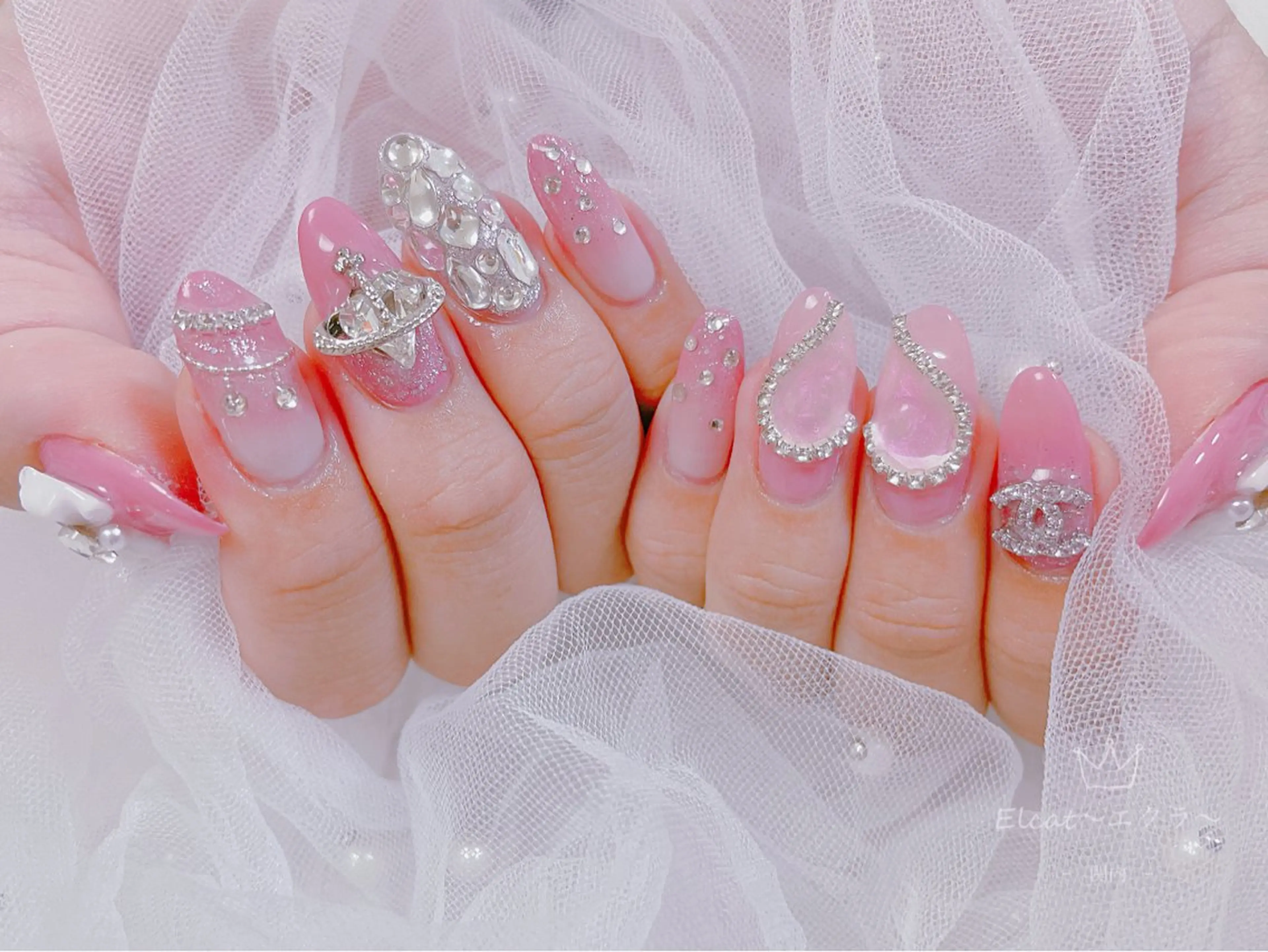 ネイル ハンドネイル ネイルサロンエクラ 🫧Shizukaのネイルデザイン
